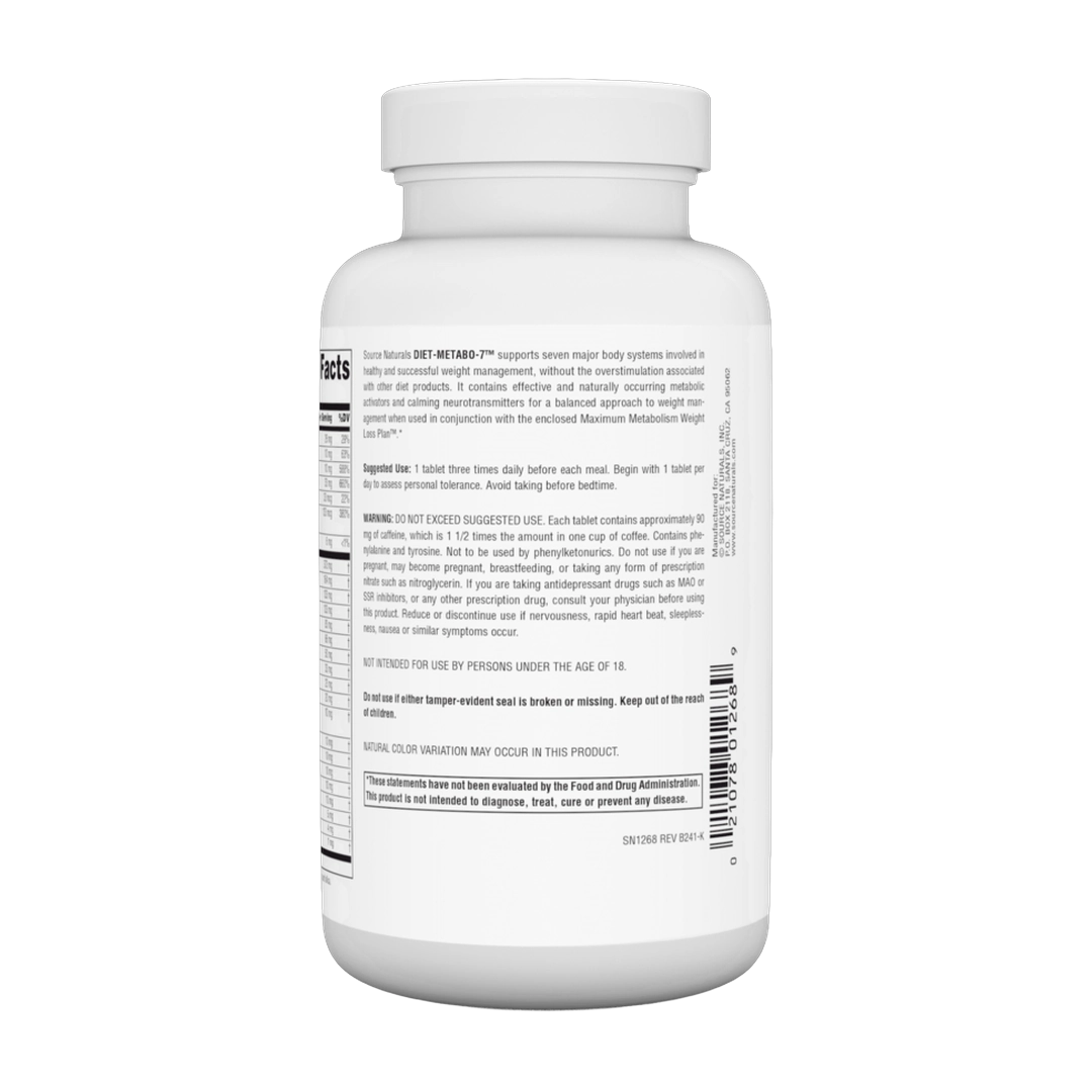 Source Naturals, Diet-Metabo-7, 90 Tablets