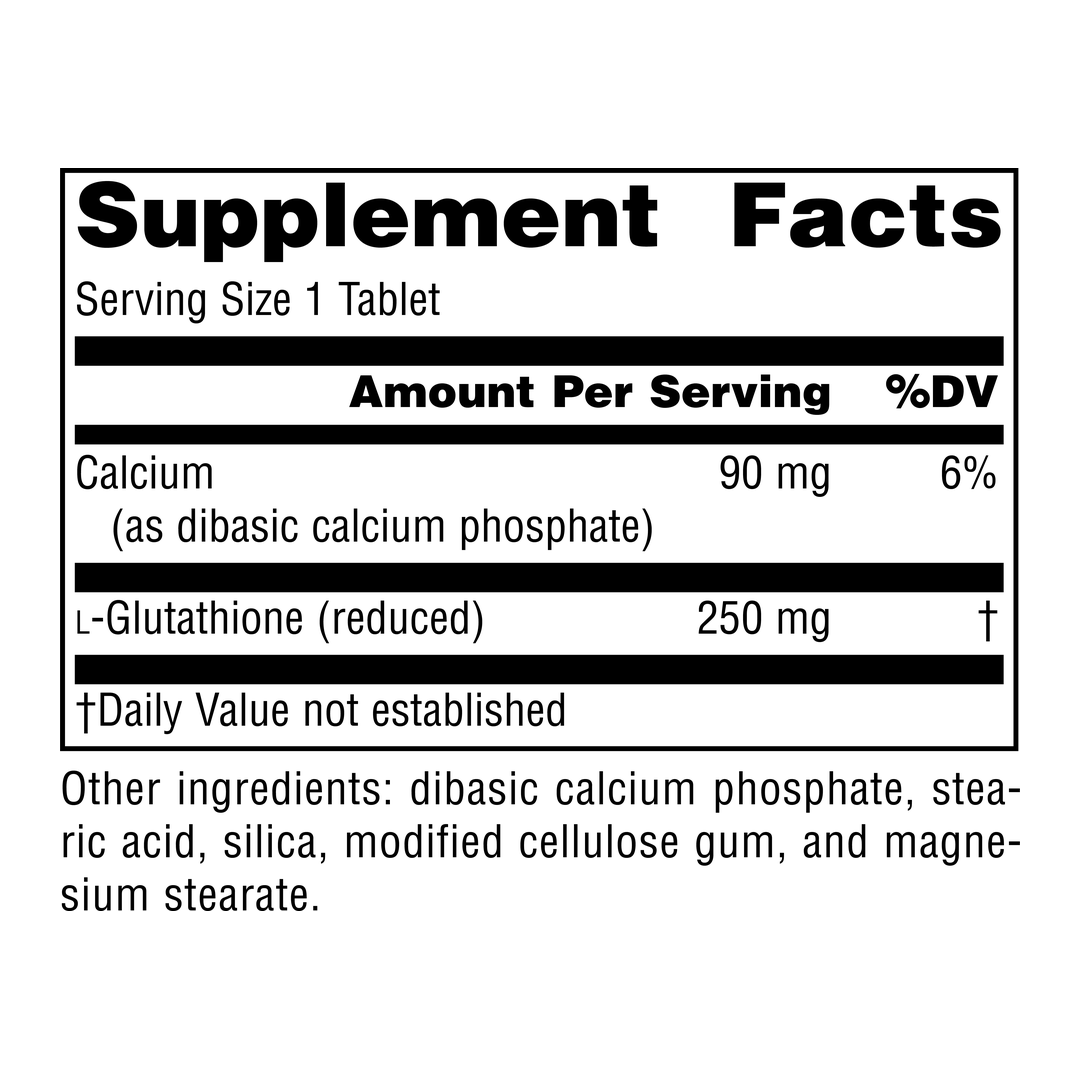 Source Naturals, Glutathione, Reduced, 250 Mg, 30 Tablets