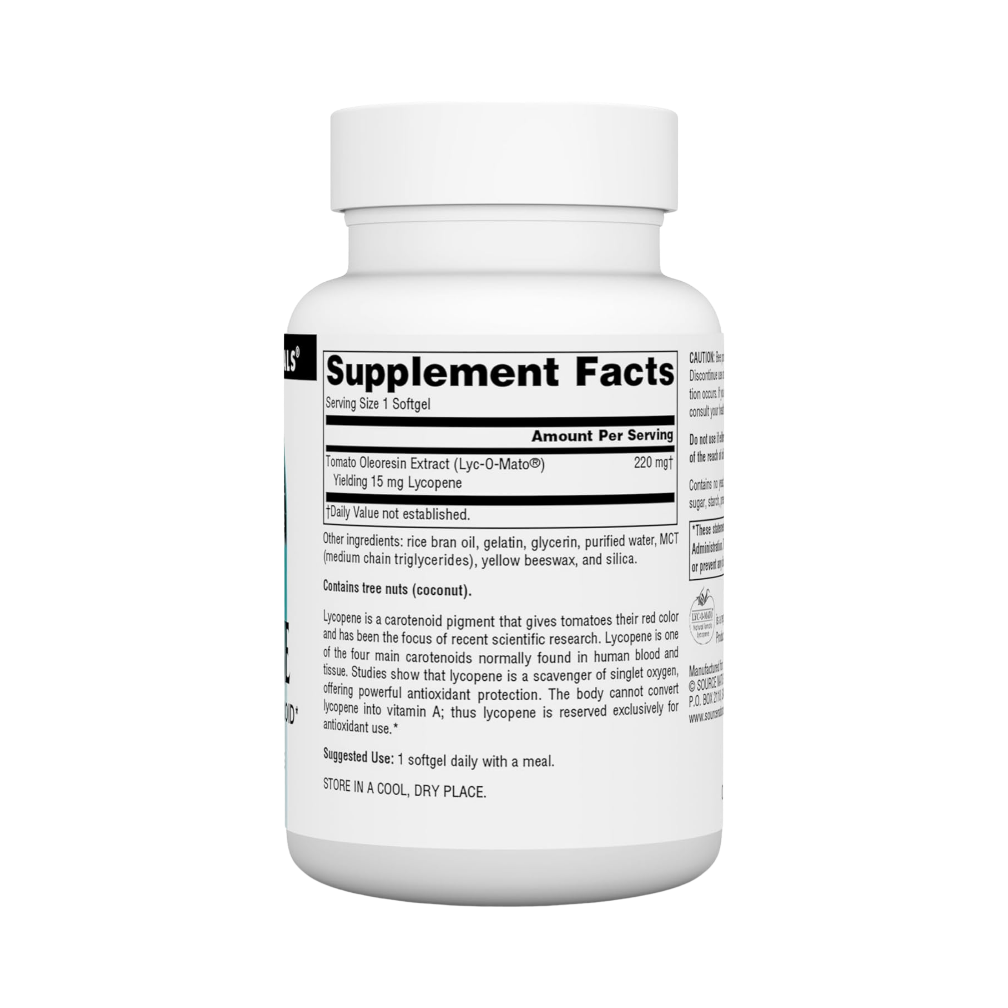 Source Naturals, Lycopene, 15 Mg, 60 Softgels