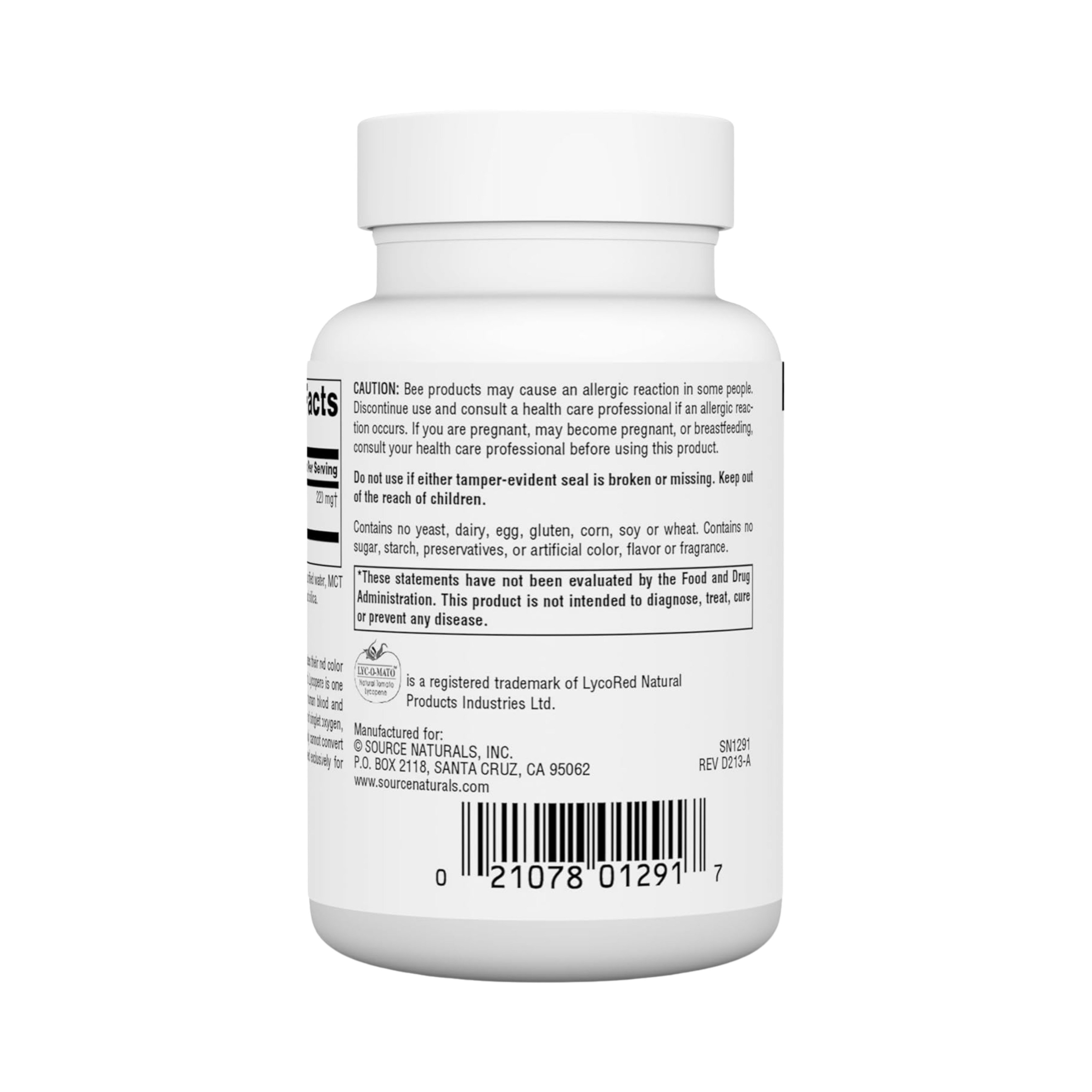 Source Naturals, Lycopene, 15 Mg, 60 Softgels