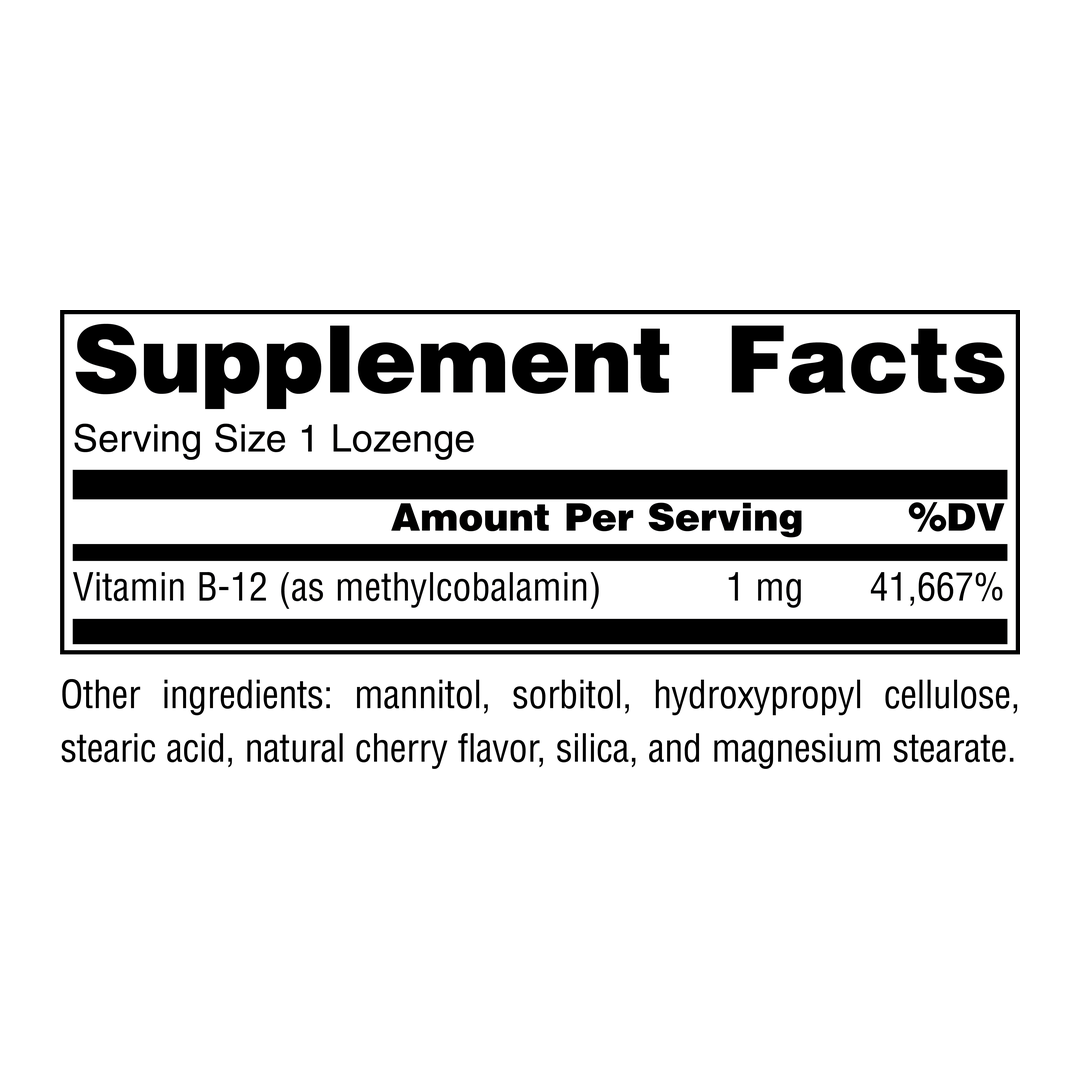 Source Naturals, MethylCobalamin, 1 Mg, 60 Cherry Lozenge