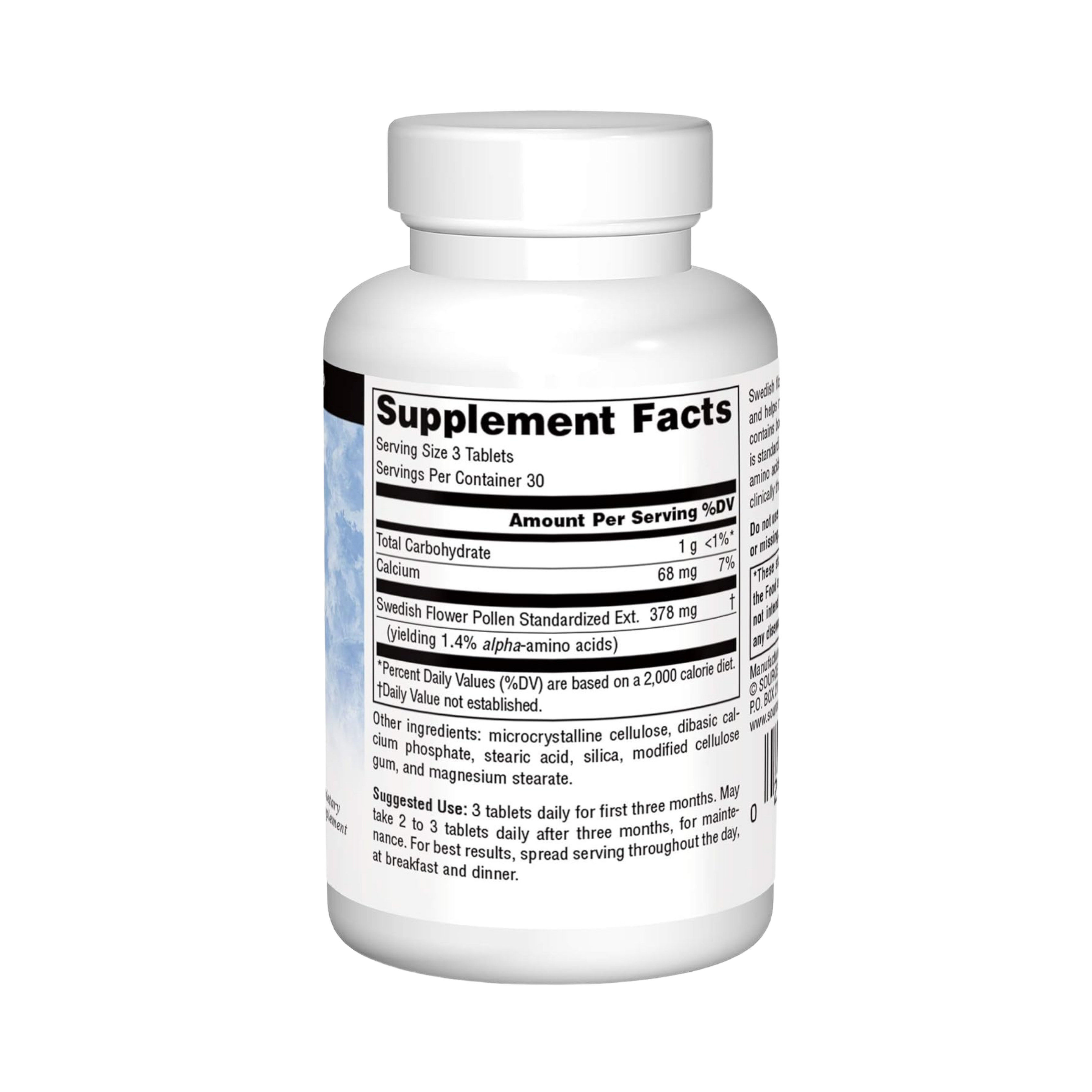 Source Naturals, Swedish Flower Pollen, 90 Tablets