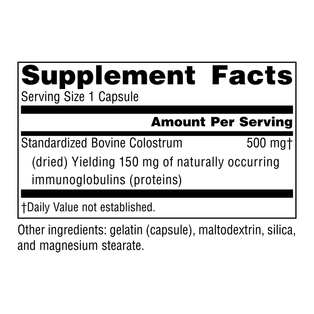 Source Naturals, Colostrum, 500 Mg, 30 Capsules