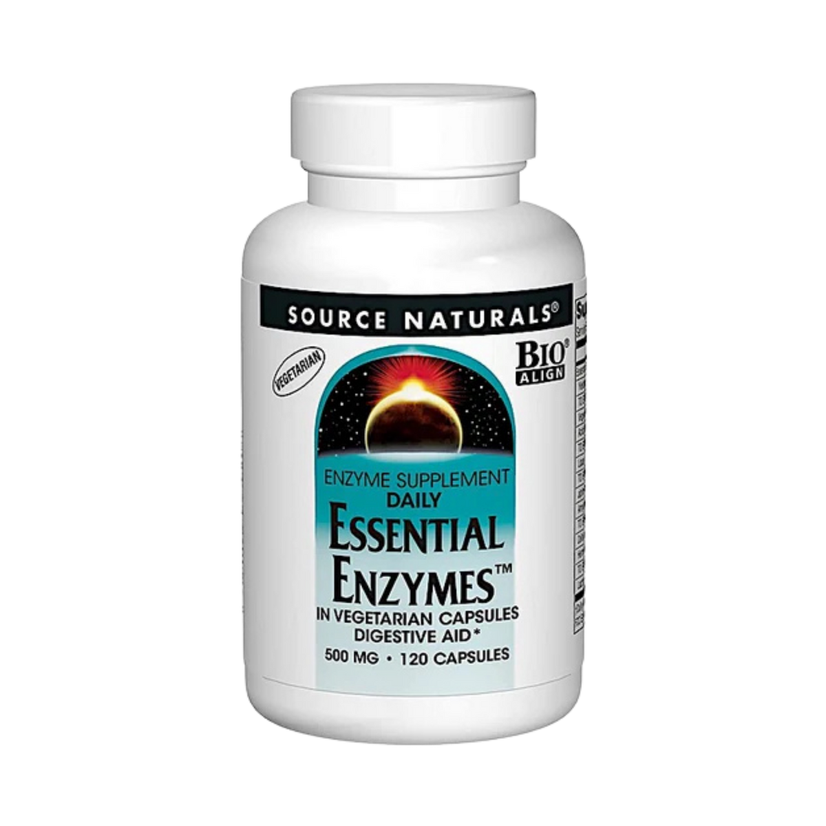 Source Naturals, Essential Enzymes Daily, 500 Mg, 120 Vegi Capsules