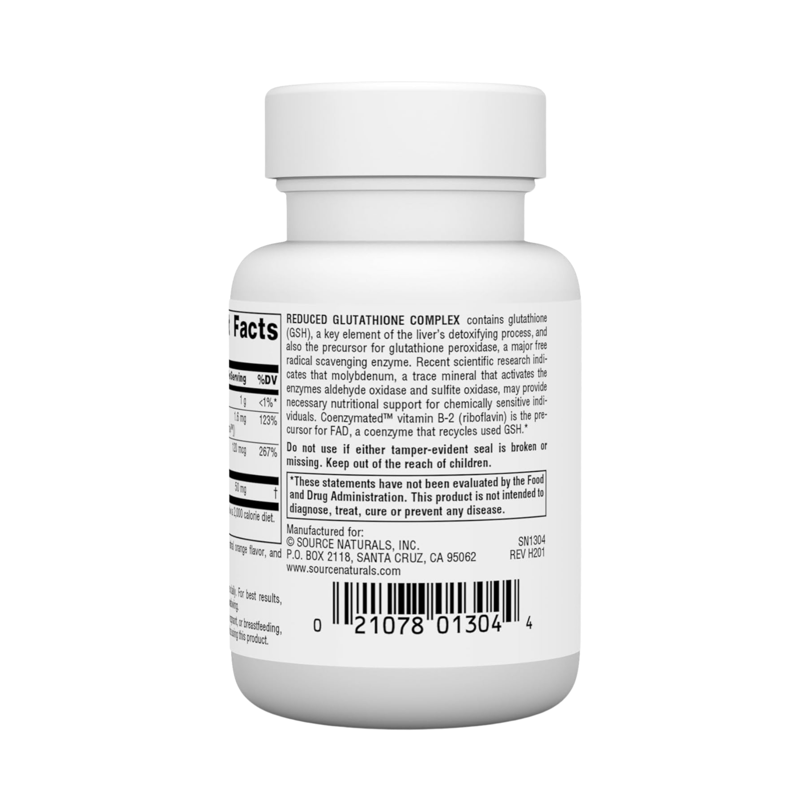 Source Naturals, Glutathione Complex, Reduced, 50 Mg, 50 Orange Lozenge