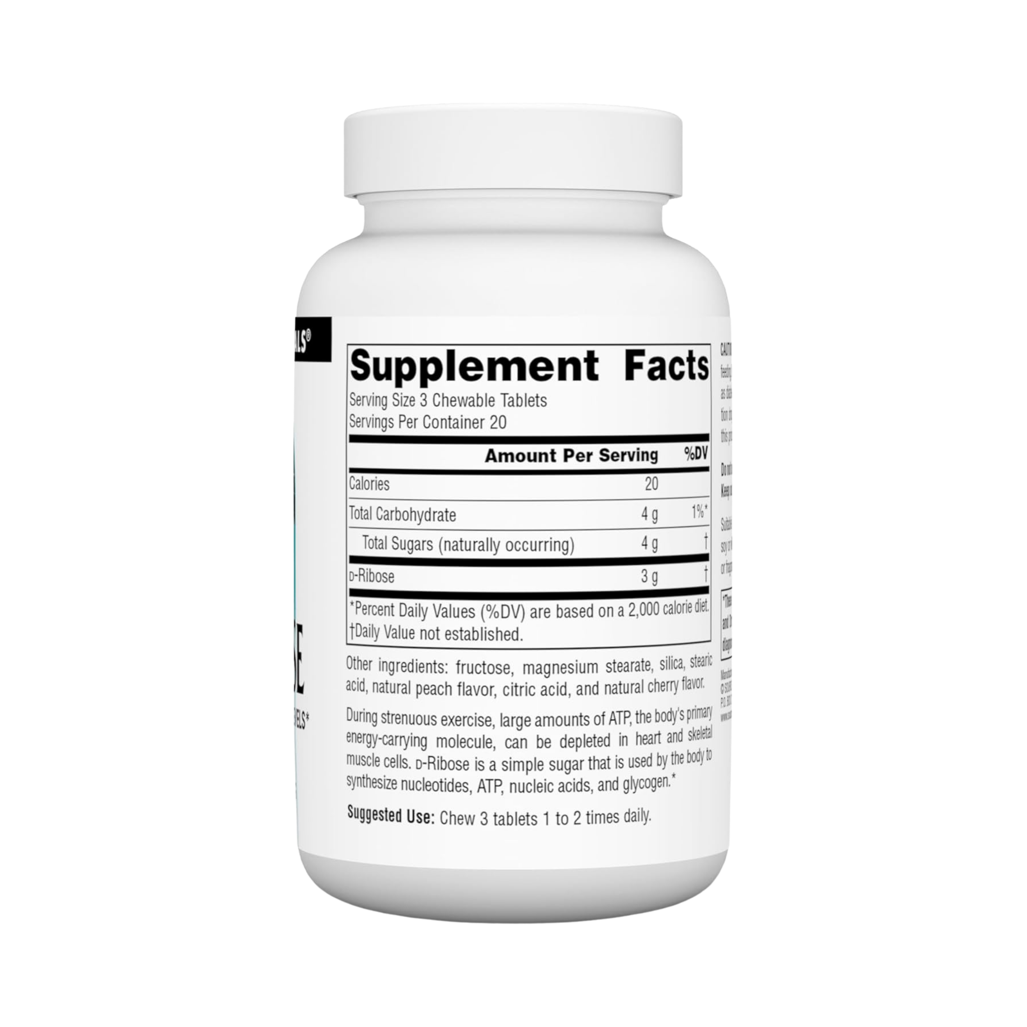 Source Naturals, D-Ribose, 60 Fruit Chewables