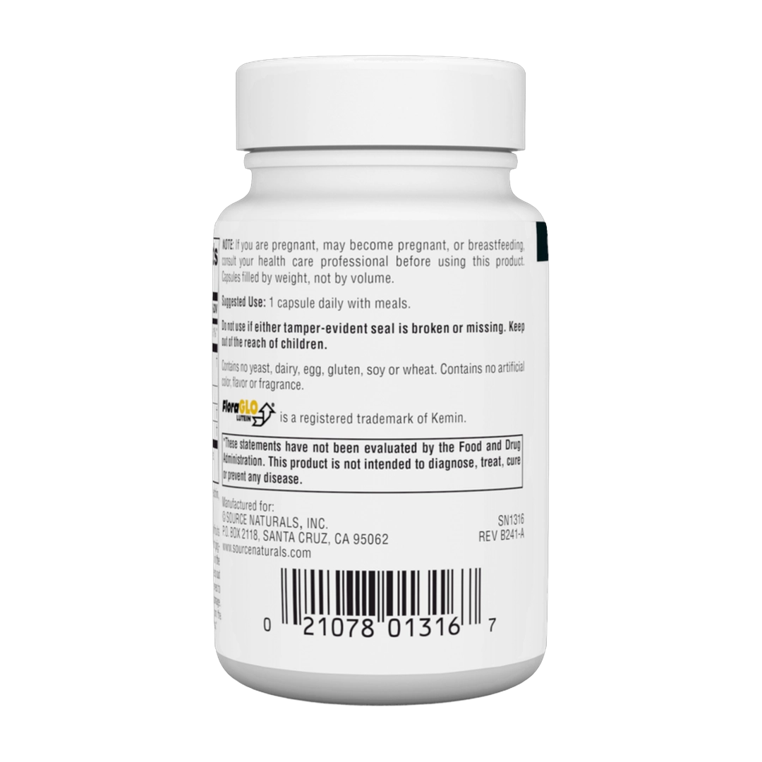 Source Naturals, Lutein with FloraGLO, 20 Mg, 30 Capsules