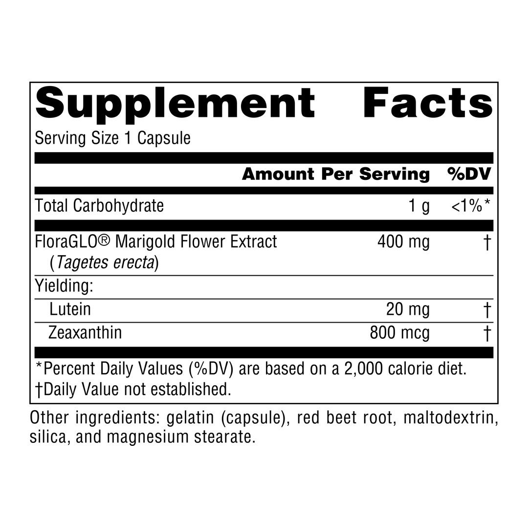 Source Naturals, Lutein with FloraGLO, 20 Mg, 60 Capsules