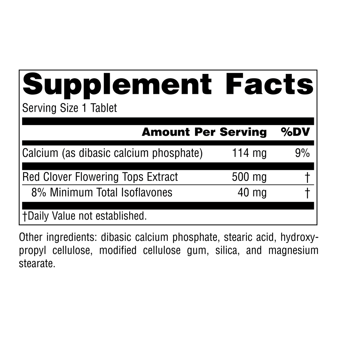 Source Natuarls, Red Clover Extract, 500 Mg, 30 Tablets