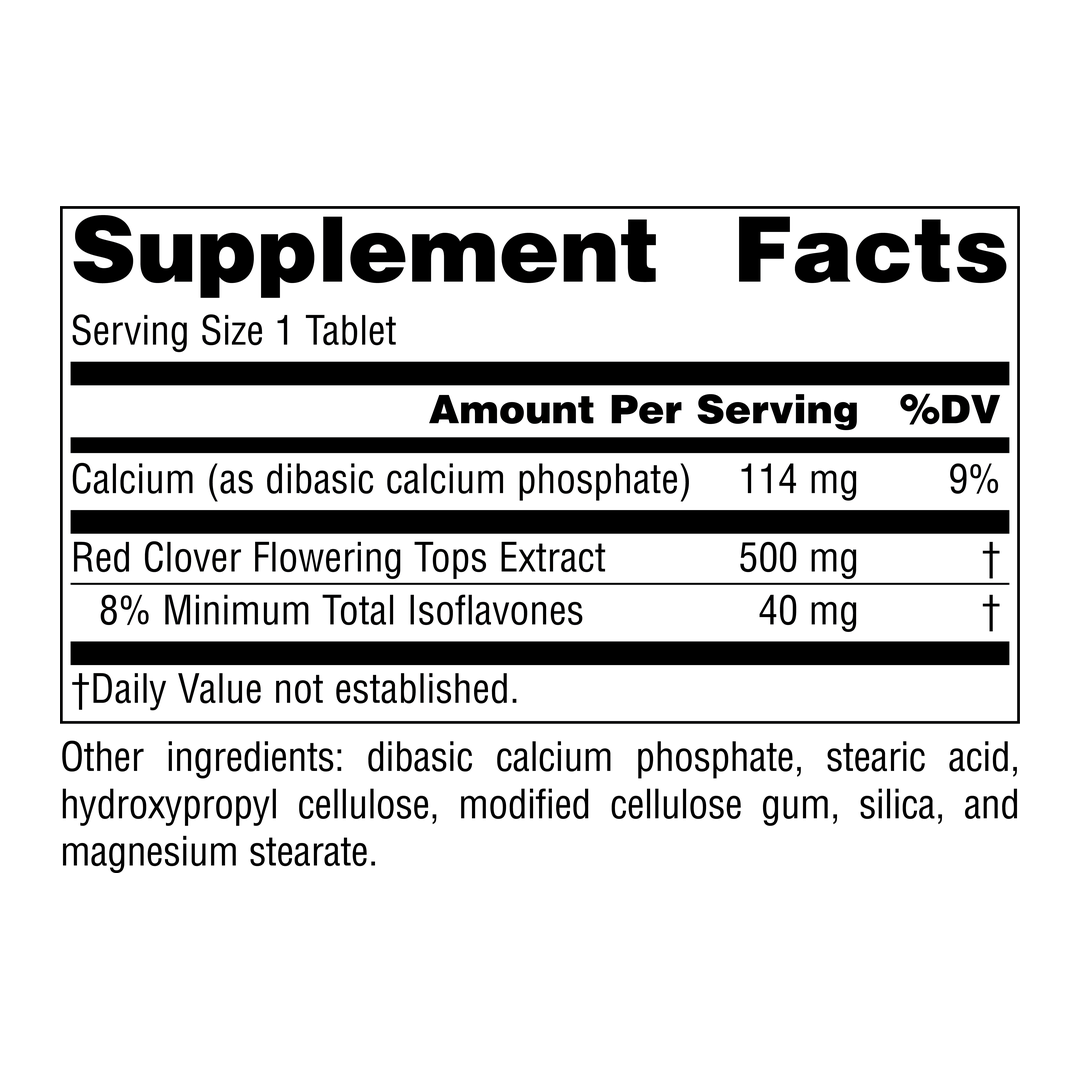 Source Natuarls, Red Clover Extract, 500 Mg, 60 Tablets