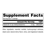 Source Naturals, MethylCobalamin, 5 Mg Cherry, 60 Lozenge