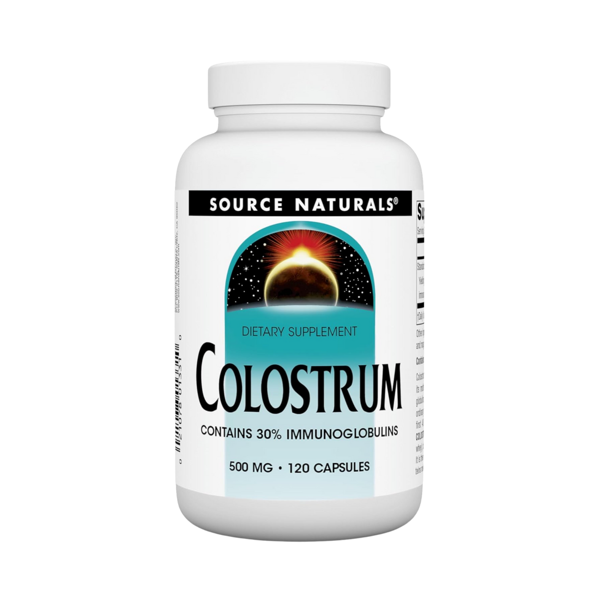 Source Naturals, Colostrum, 500 Mg, 120 Capsules
