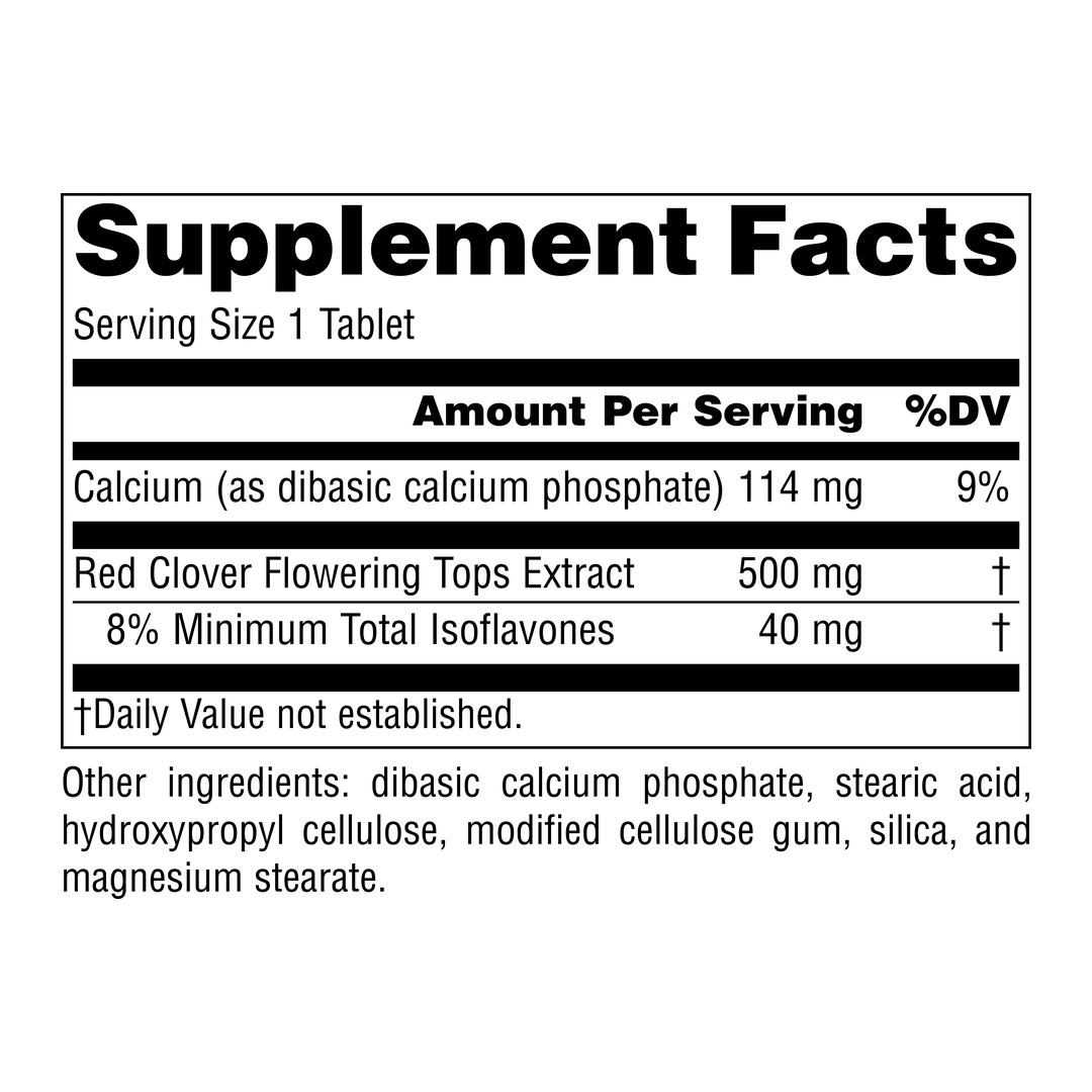 Source Naturals, Red Clover Extract (Women's Line Label) 500 Mg, 60 Tablets
