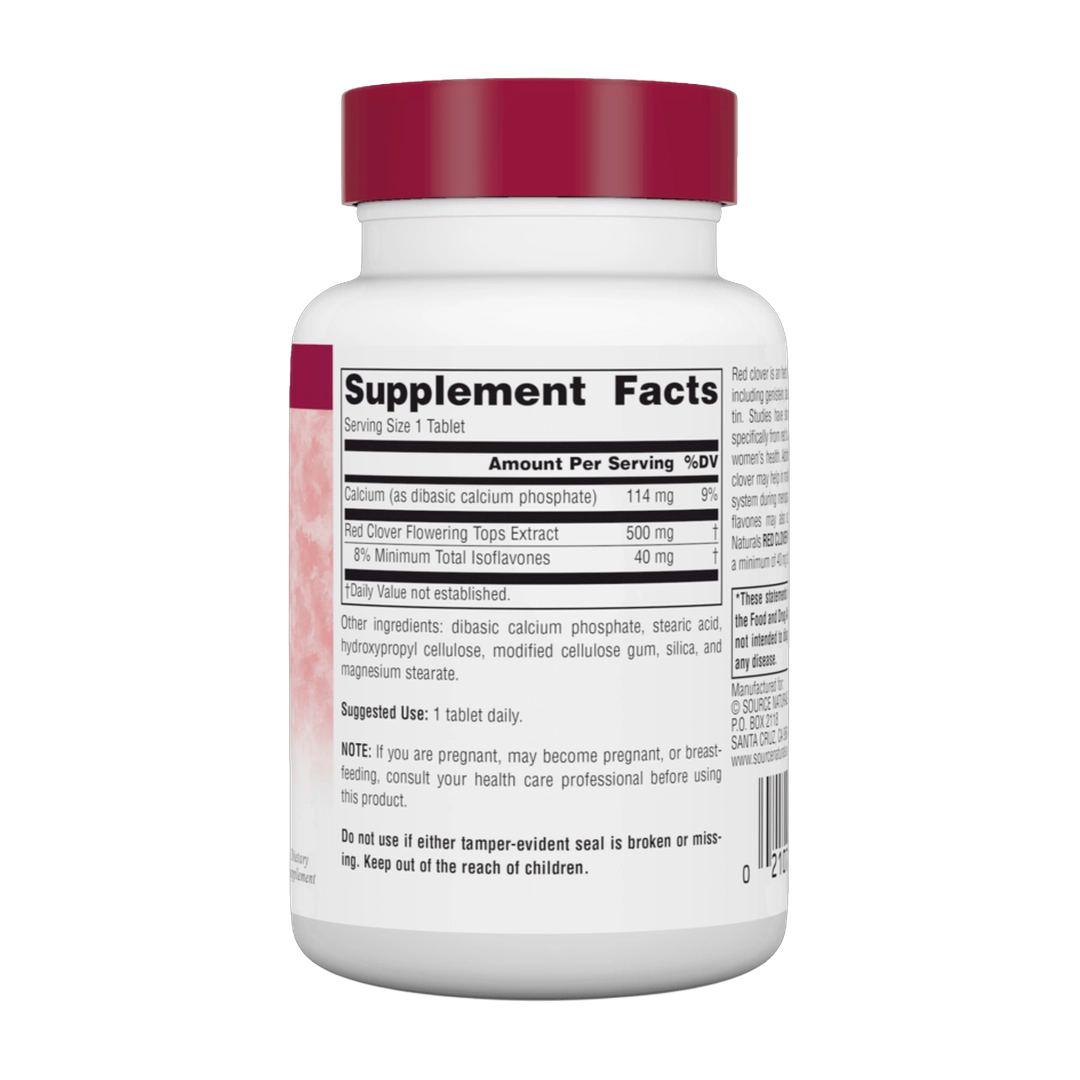 Source Naturals, Red Clover Extract (Women's Line Label) 500 Mg, 60 Tablets