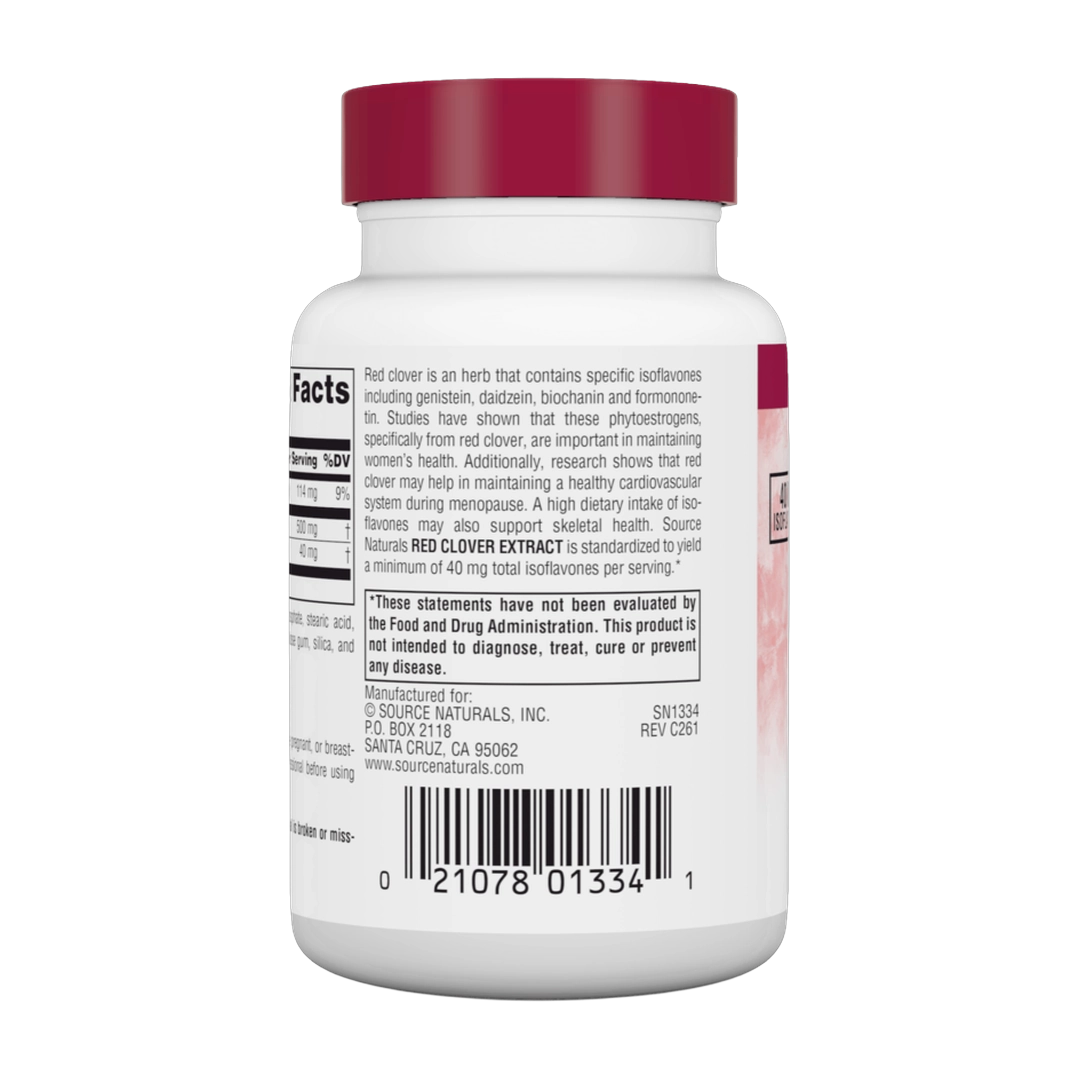 Source Naturals, Red Clover Extract (Women's Line Label) 500 Mg, 60 Tablets