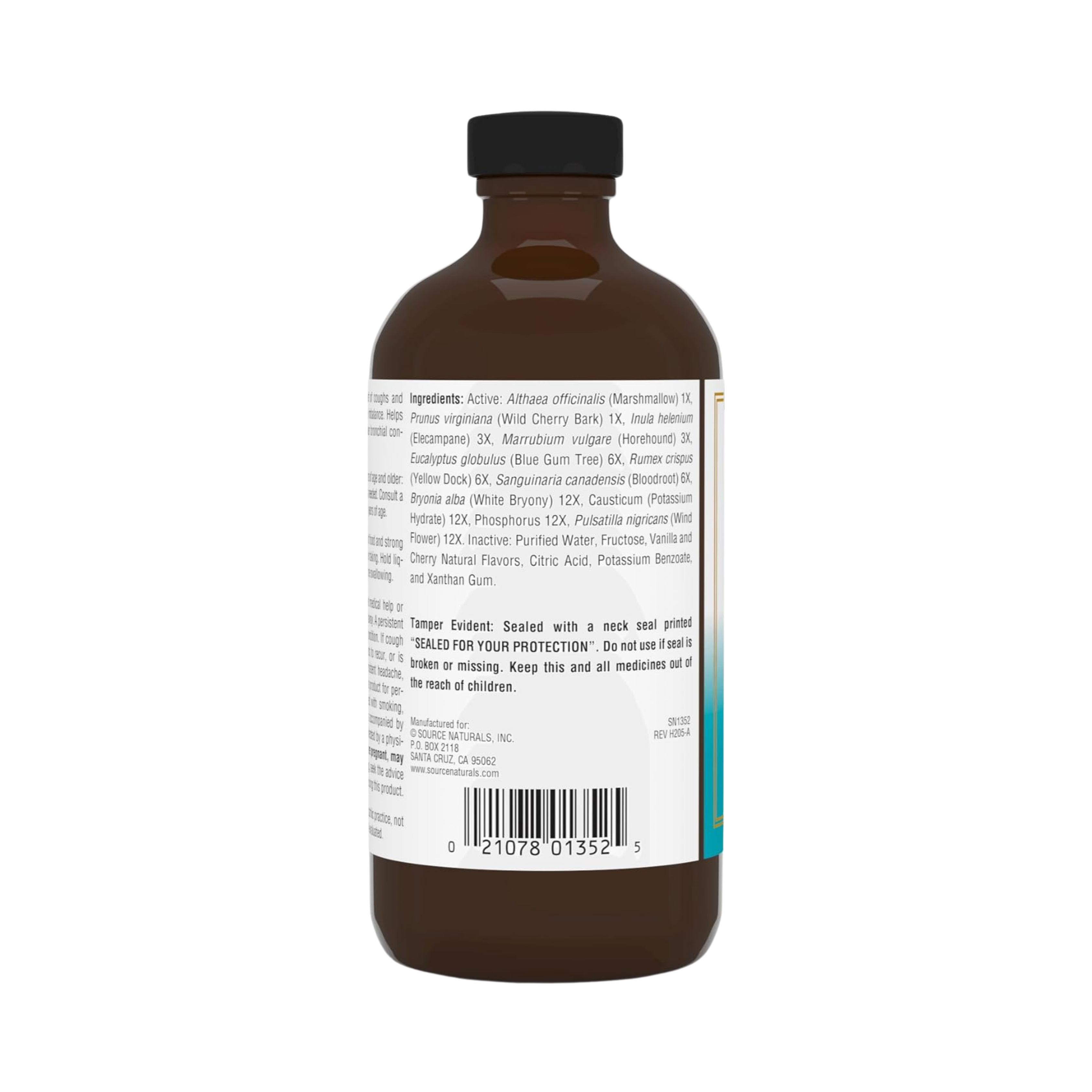 Source Naturals, Wellness Cough Syrup, 8 Oz Liquid