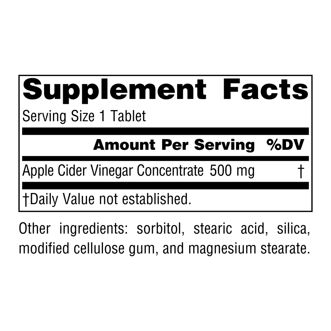 Source Naturals, Apple Cider Vinegar, 500 Mg, 180 Tablets