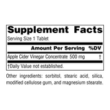 Source Naturals, Apple Cider Vinegar, 500 Mg, 180 Tablets
