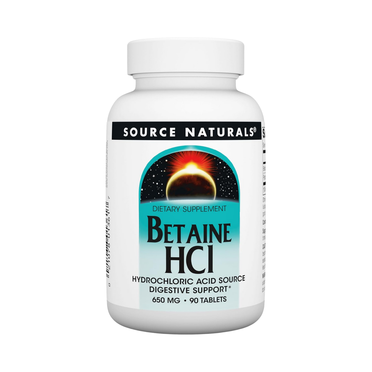 Source Naturals, Betaine HCl, 650 Mg, 90 Tablets