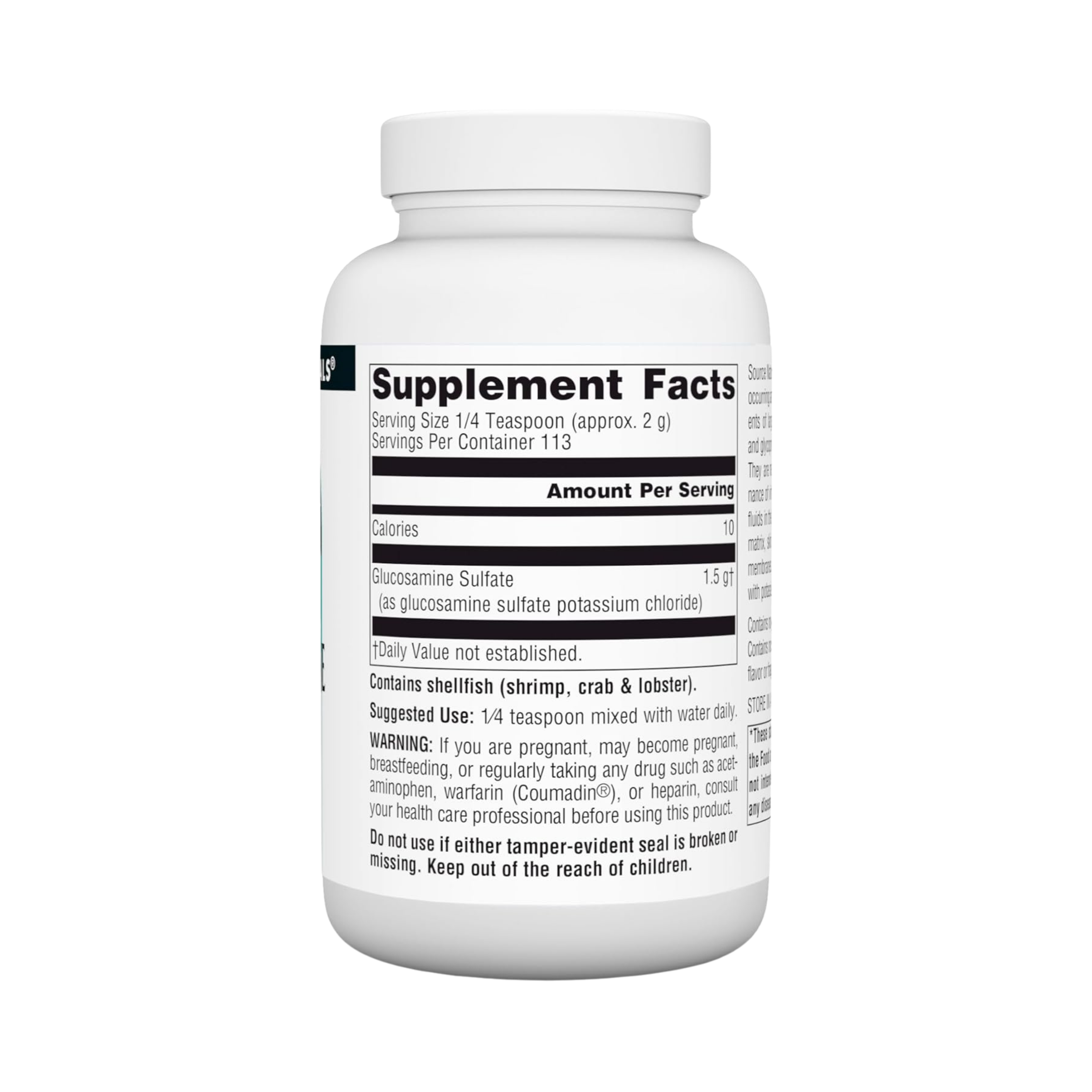 Source Naturals, Glucosamine Sulfate, 8 Powder
