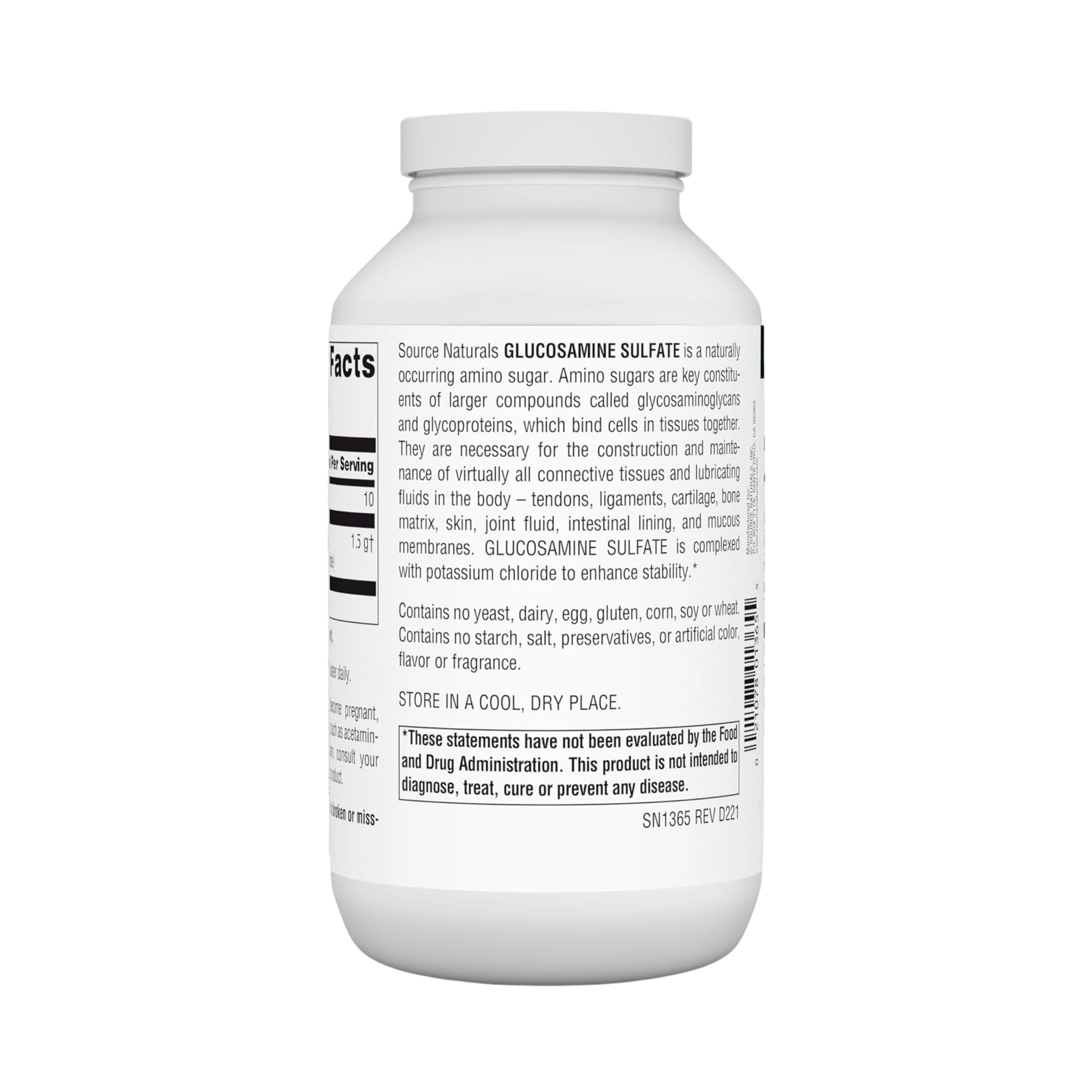 Source Naturals, Glucosamine Sulfate, 16 Powder