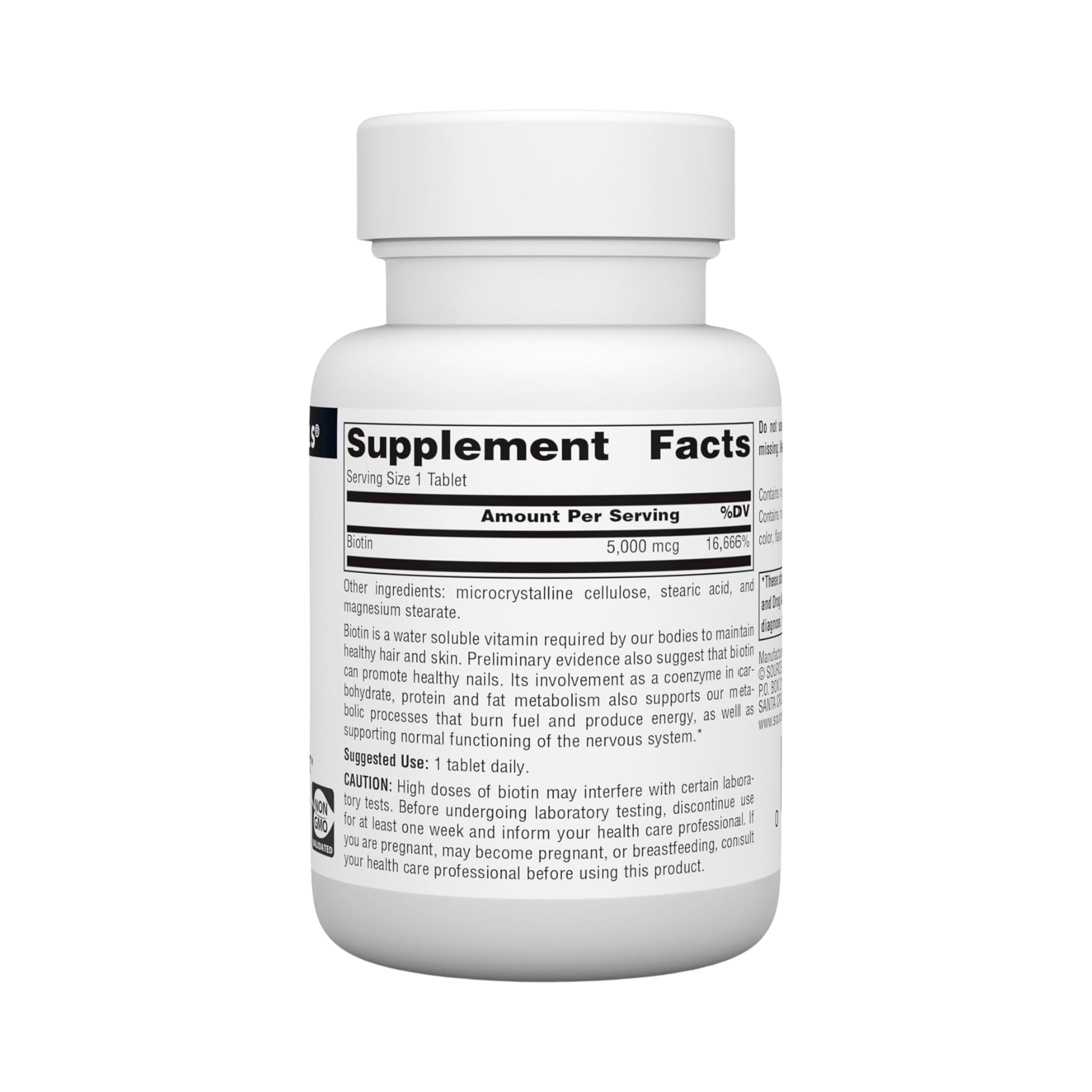 Source Naturals, Biotin, 5000 Mcg, 120 Tablets