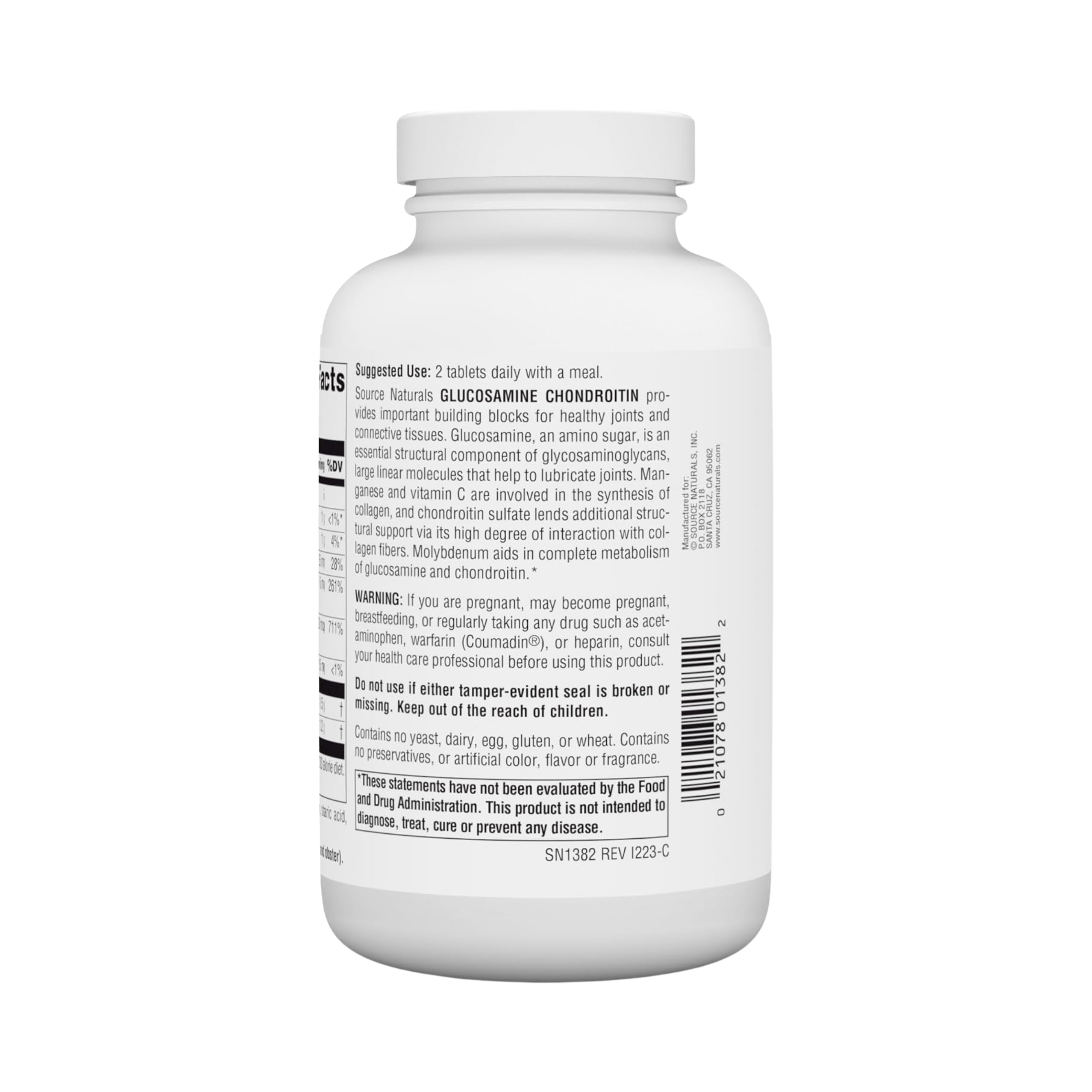 Source Naturals, Glucosamine Chondroitin, Extra Strength, 120 Tablets