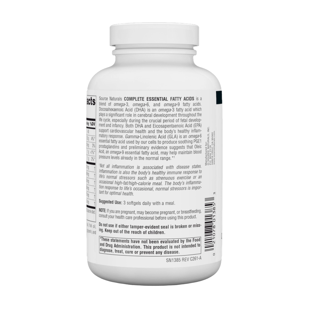 Source Naturals, Complete Essential Fatty Acids, 120 Softgels