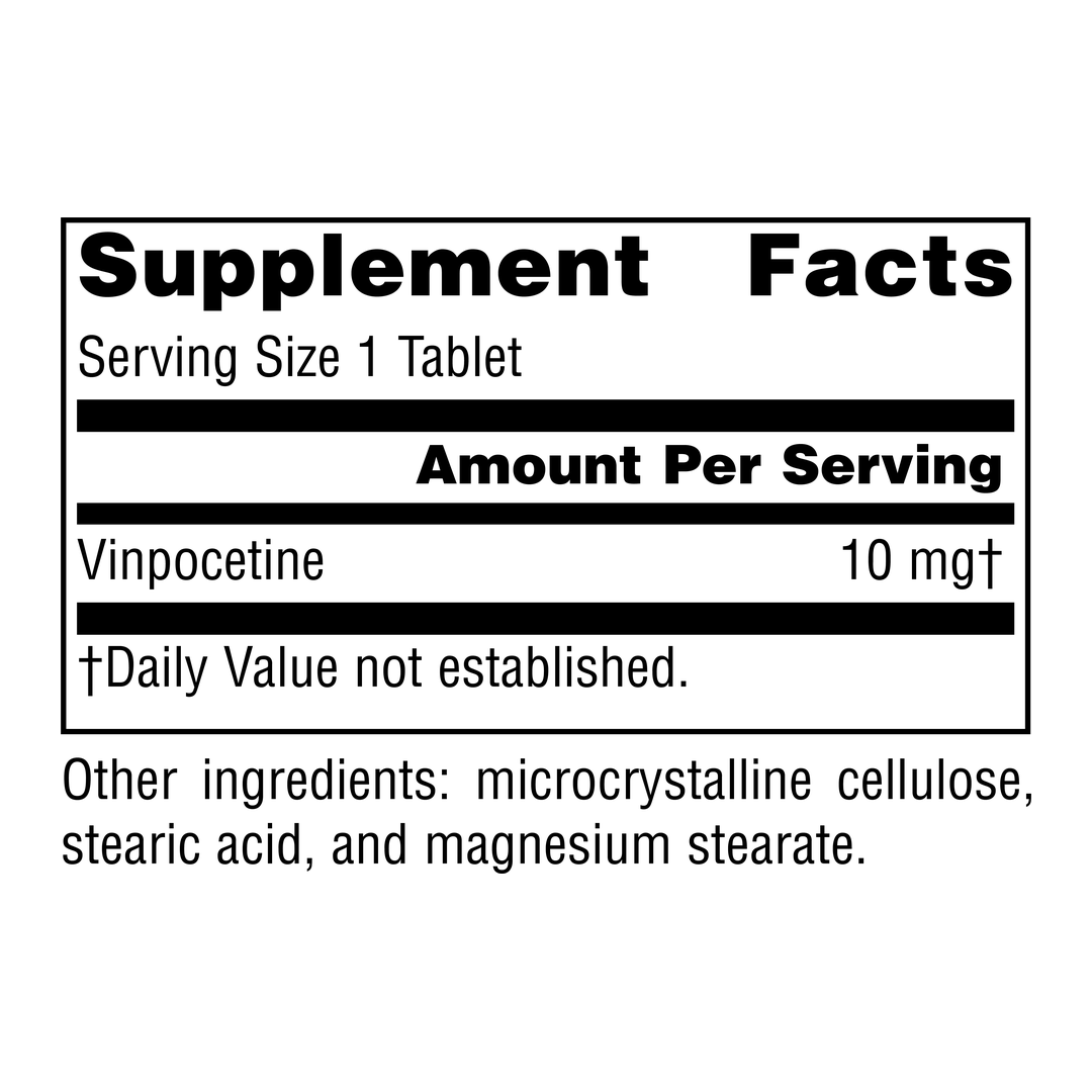Source Naturals, Vinpocetine, 10 Mg, 60 Tablets