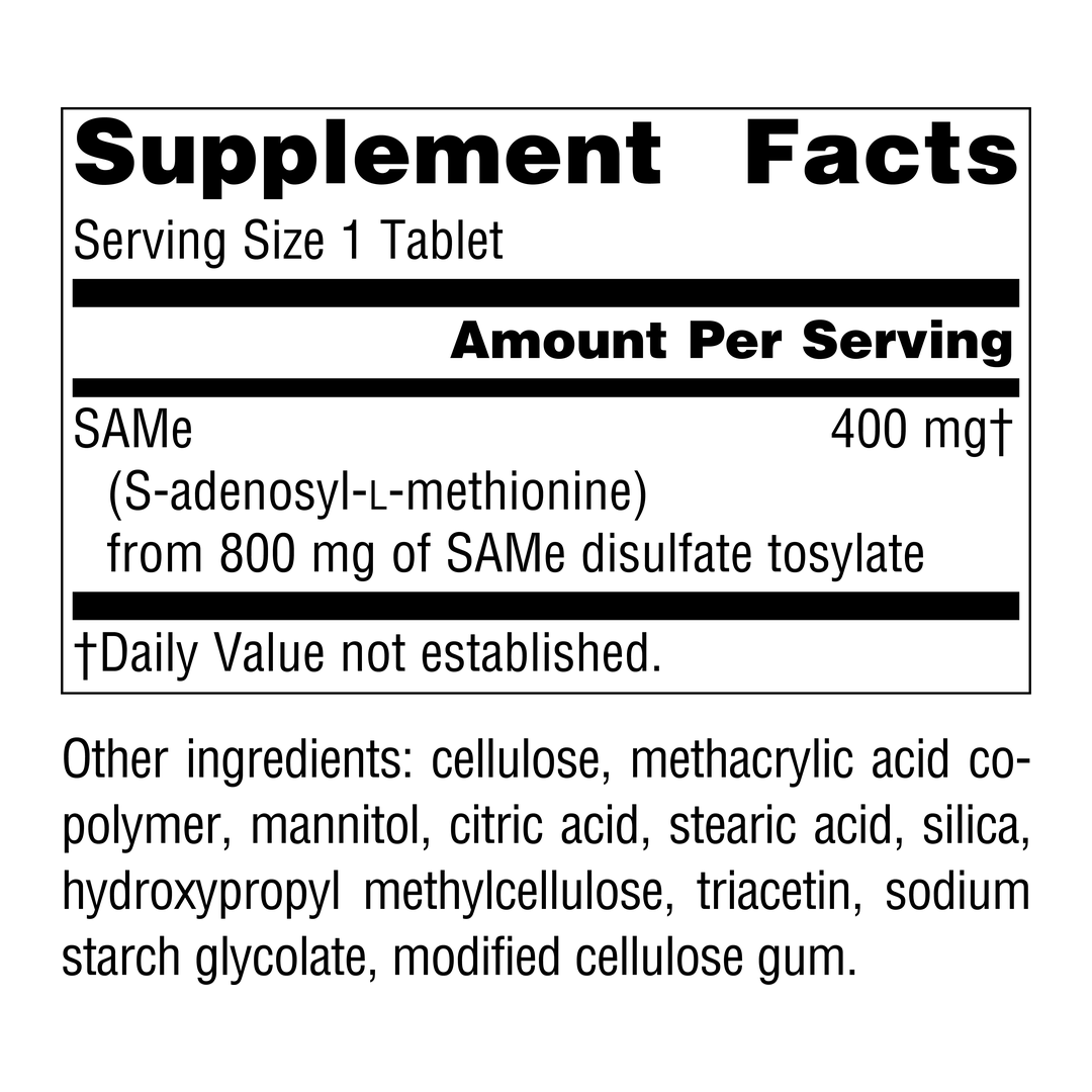 Source Naturals, SAMe, 400 Mg, 30 Tablets