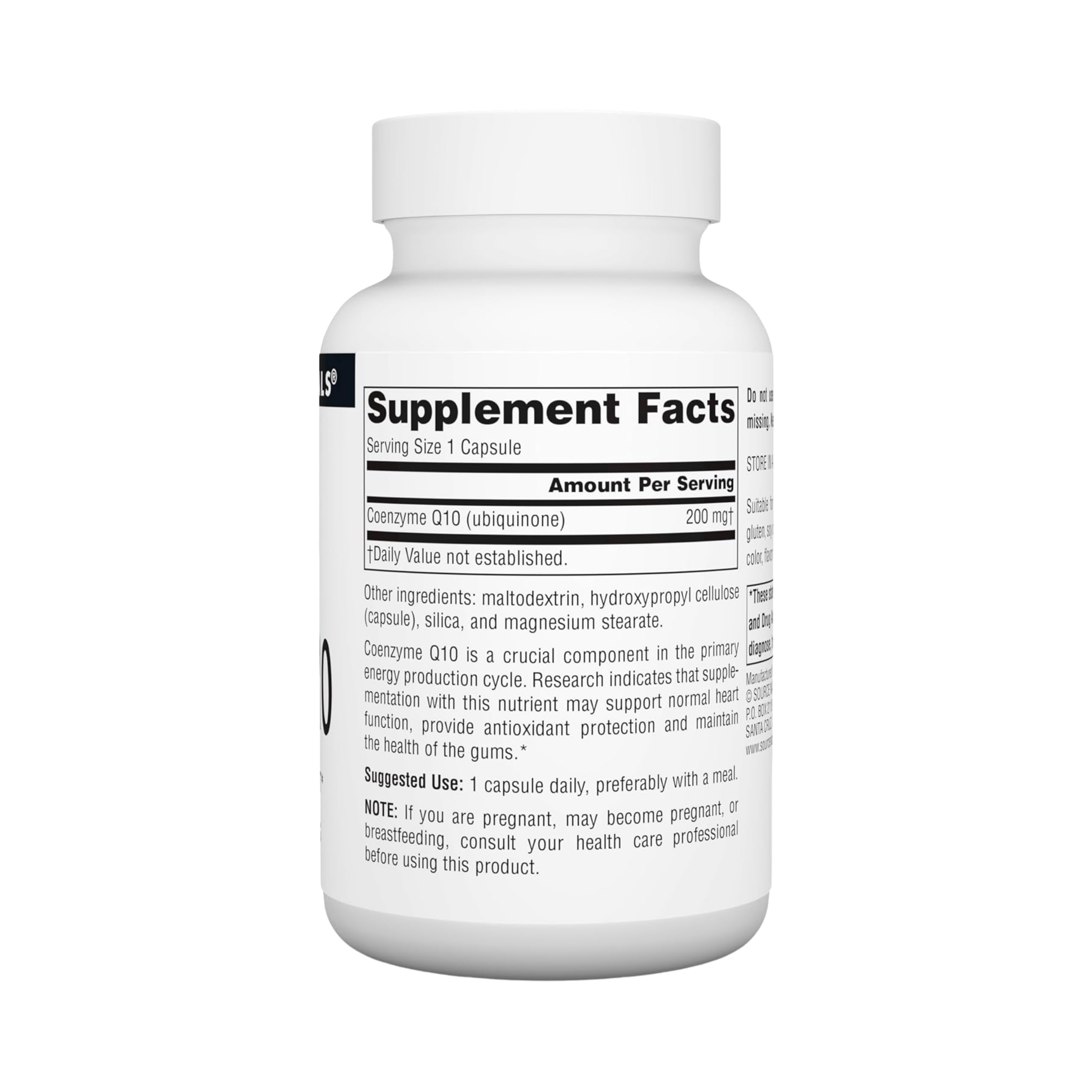 Source Naturals, Coenzyme Q10, 200 Mg, 60 Vegi Capsules
