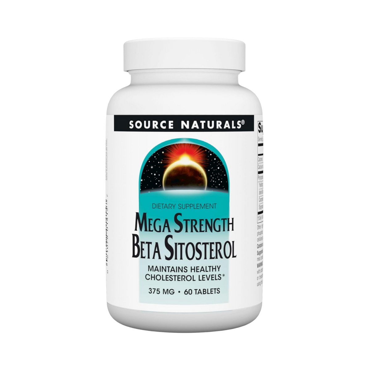 Source Naturals, Beta Sitosterol, Mega Strength, 375 Mg, 60 Tablets