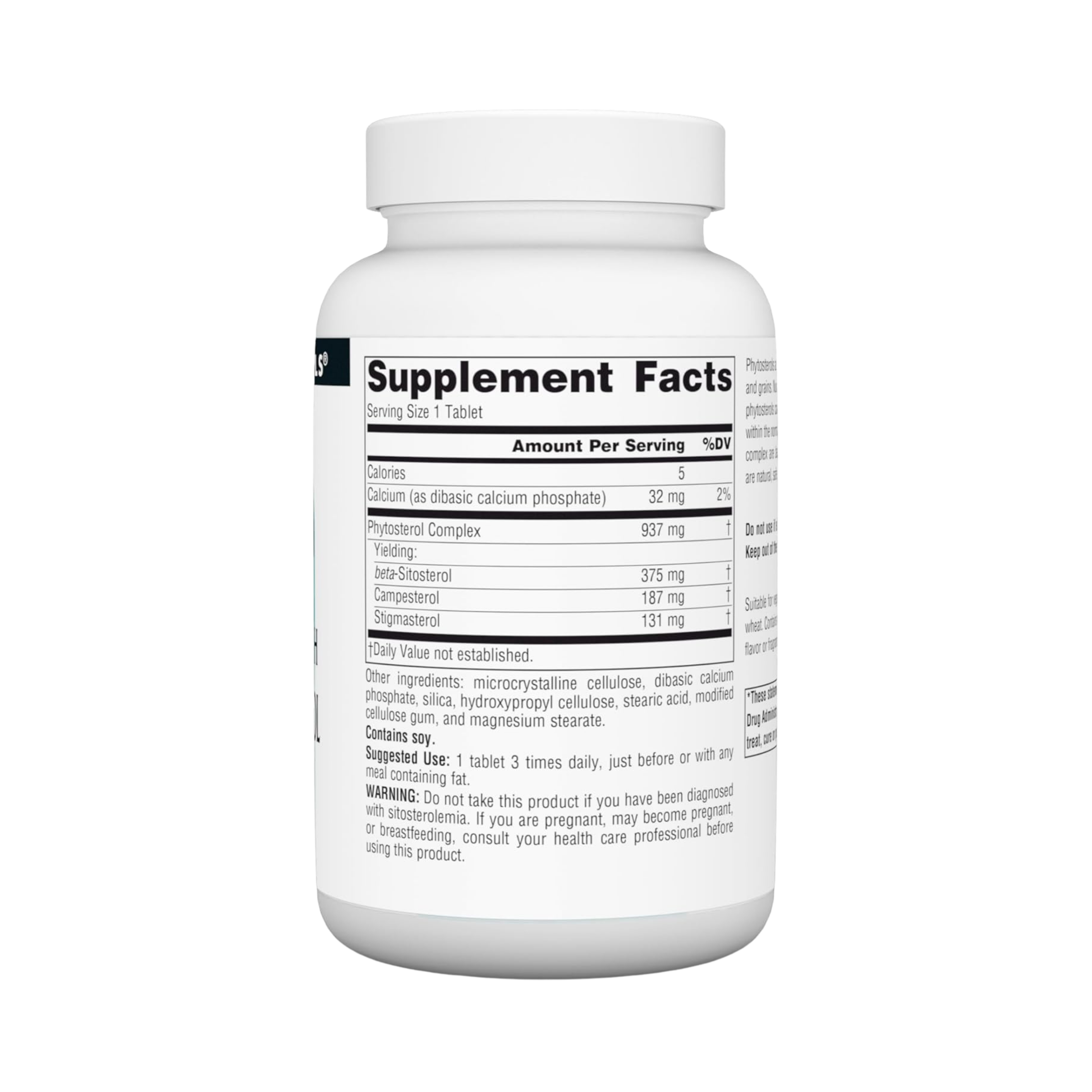 Source Naturals, Beta Sitosterol, Mega Strength, 375 Mg, 60 Tablets