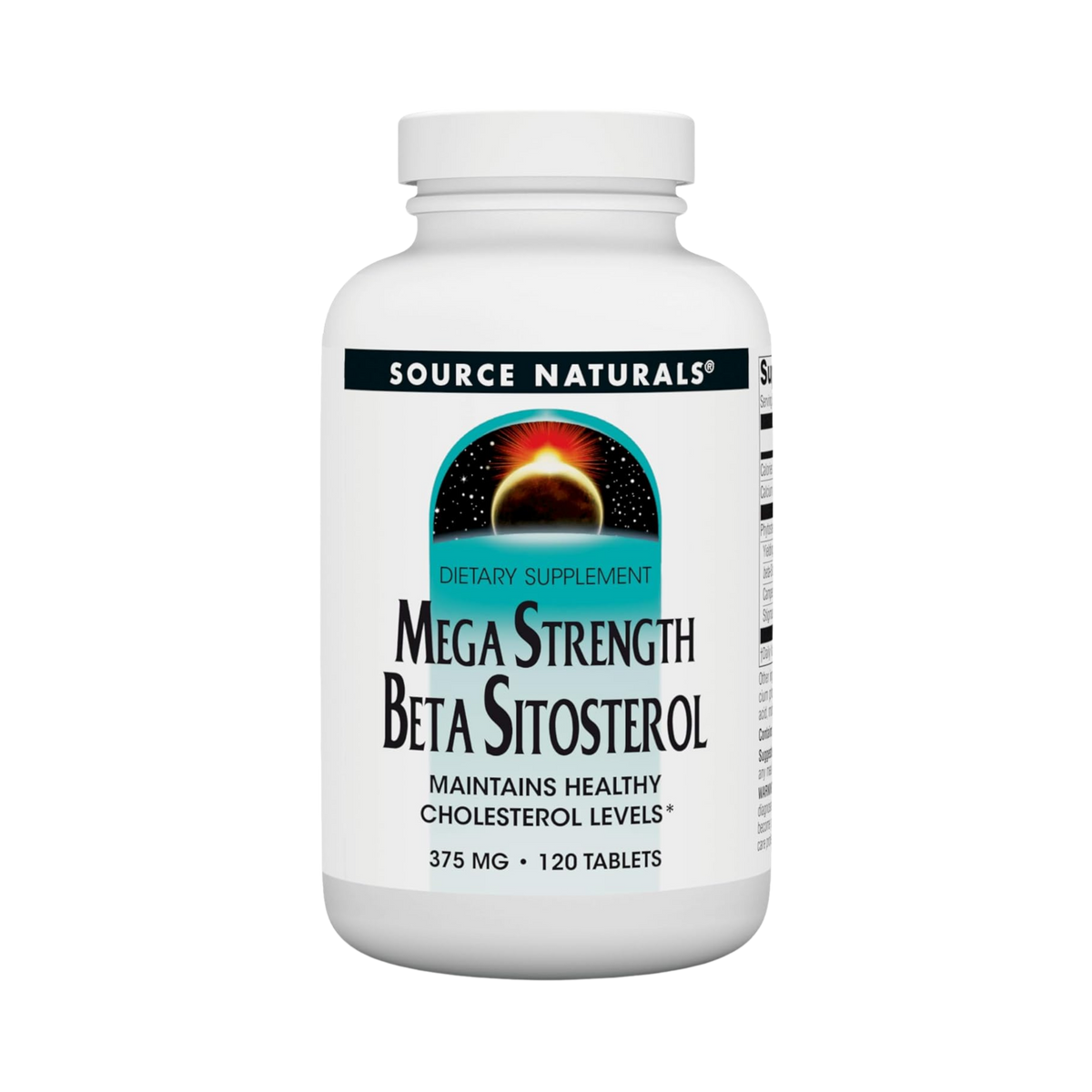 Source Naturals, Beta Sitosterol, Mega Strength, 375 Mg, 120 Tablets