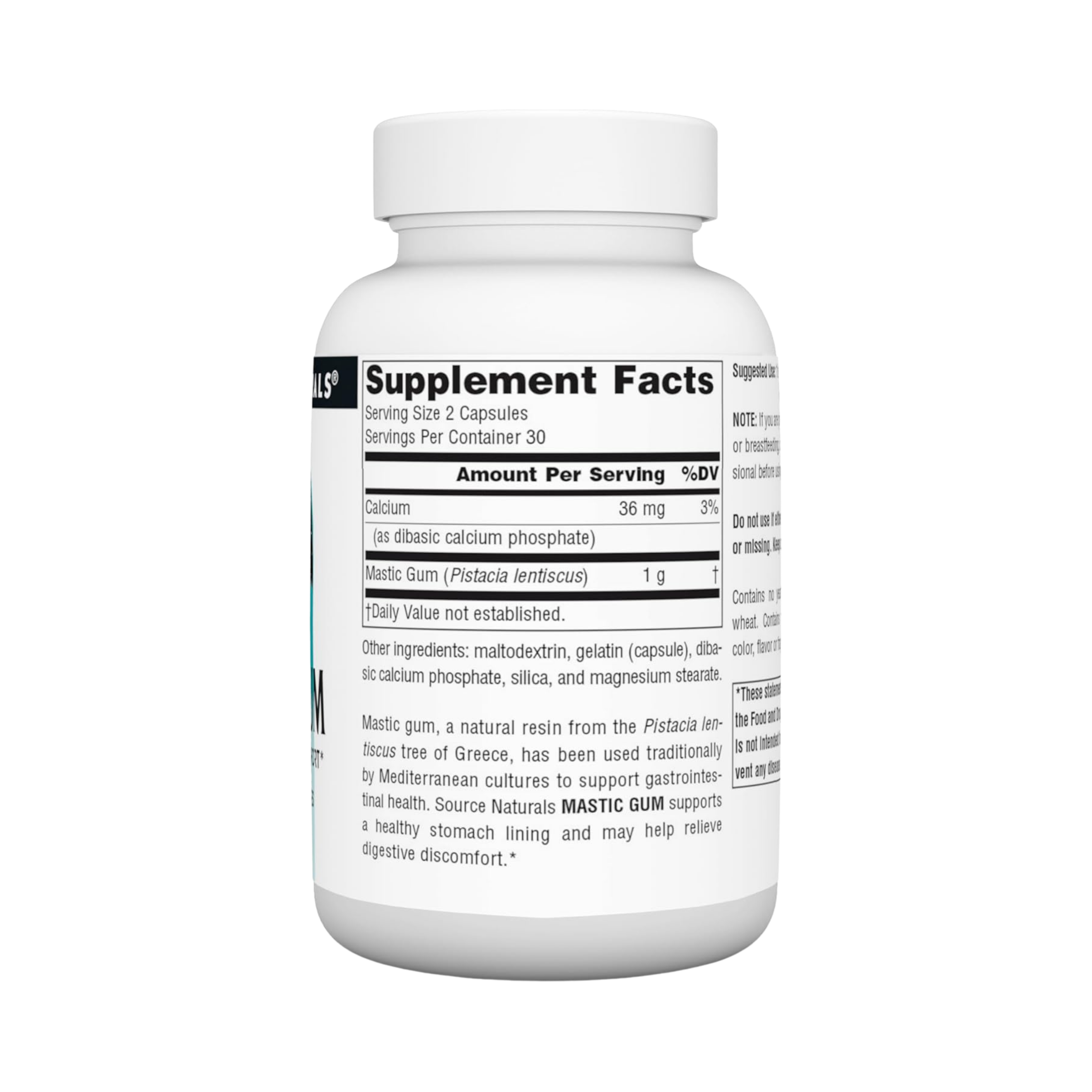 Source Naturals, Mastic Gum, 500 Mg, 60 Capsules