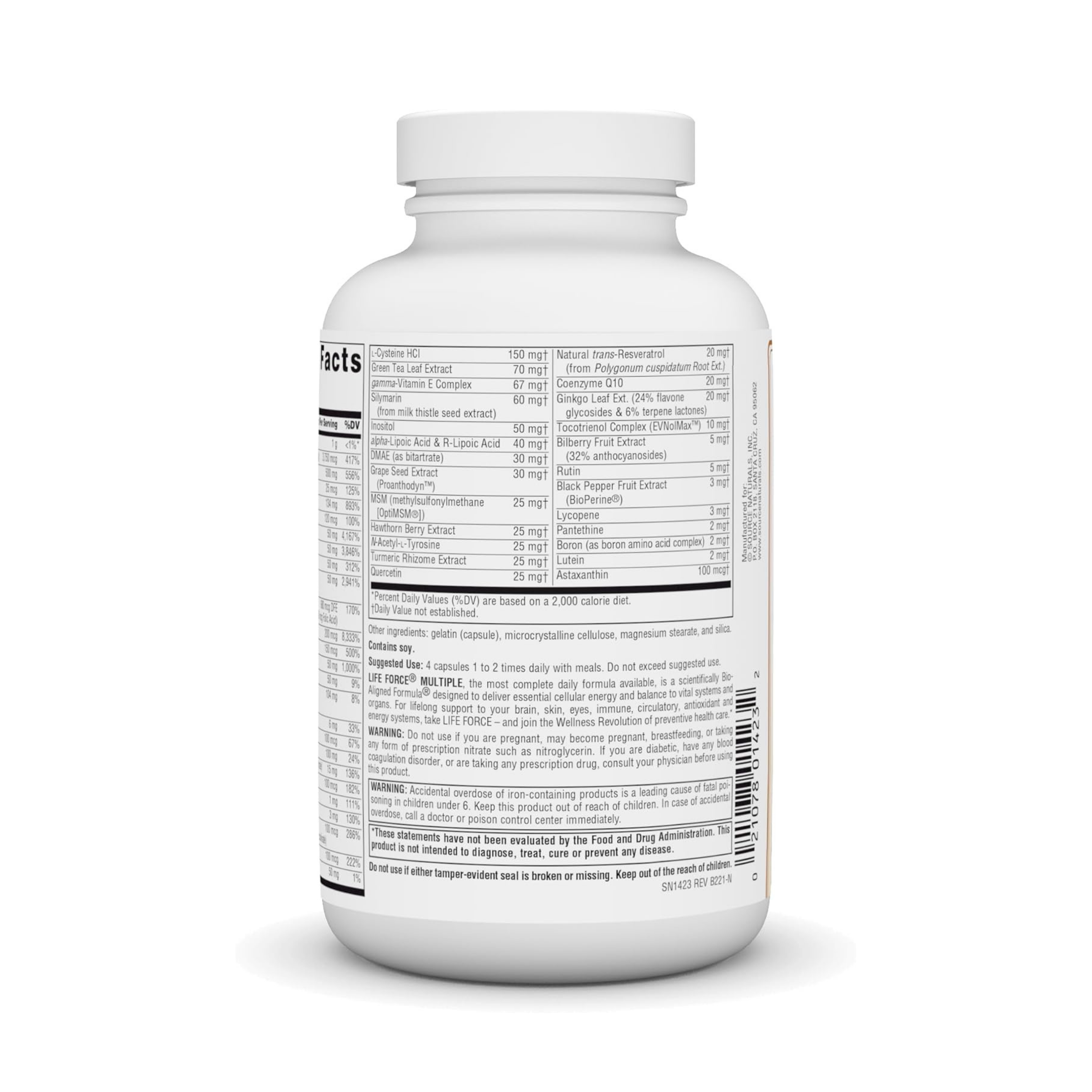 Source Naturals, Life Force Multiple, 180 Capsules