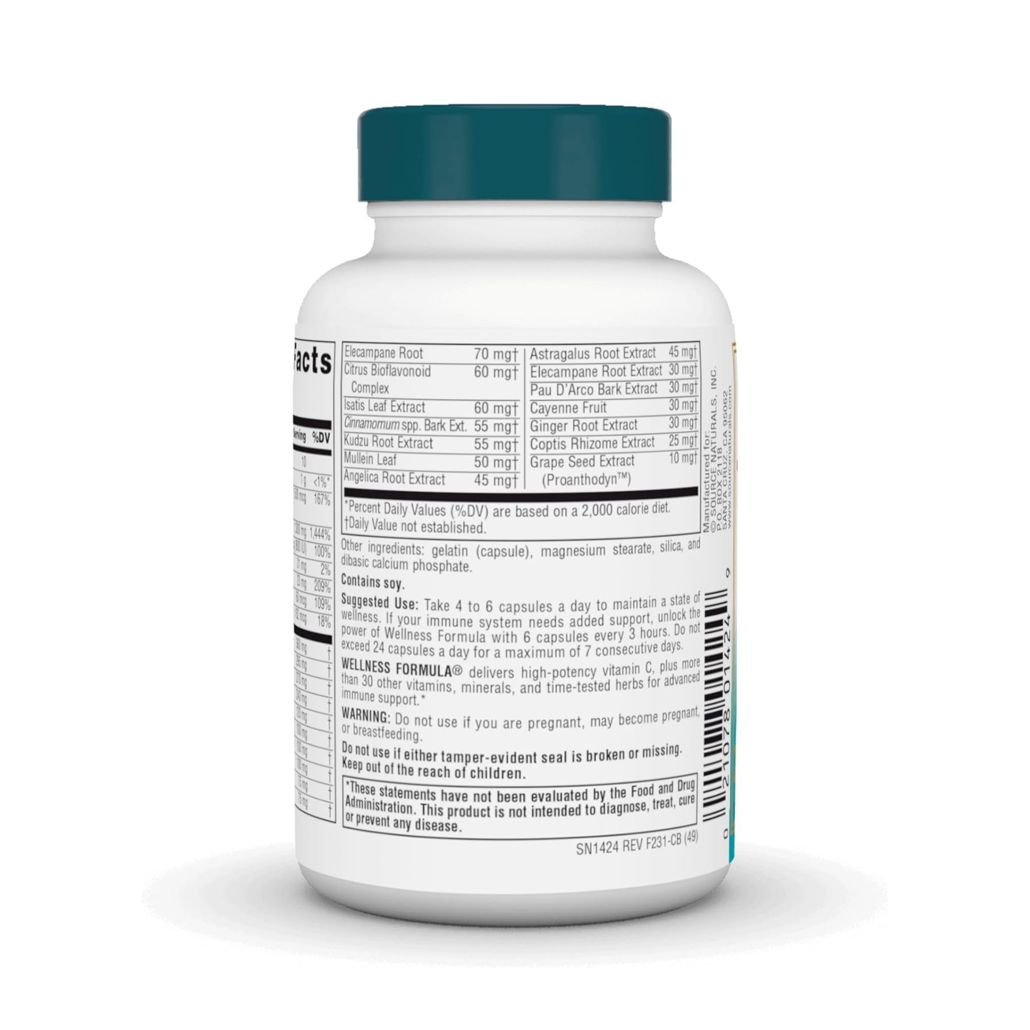 Source Naturals, Wellness Formula, 60 Capsules