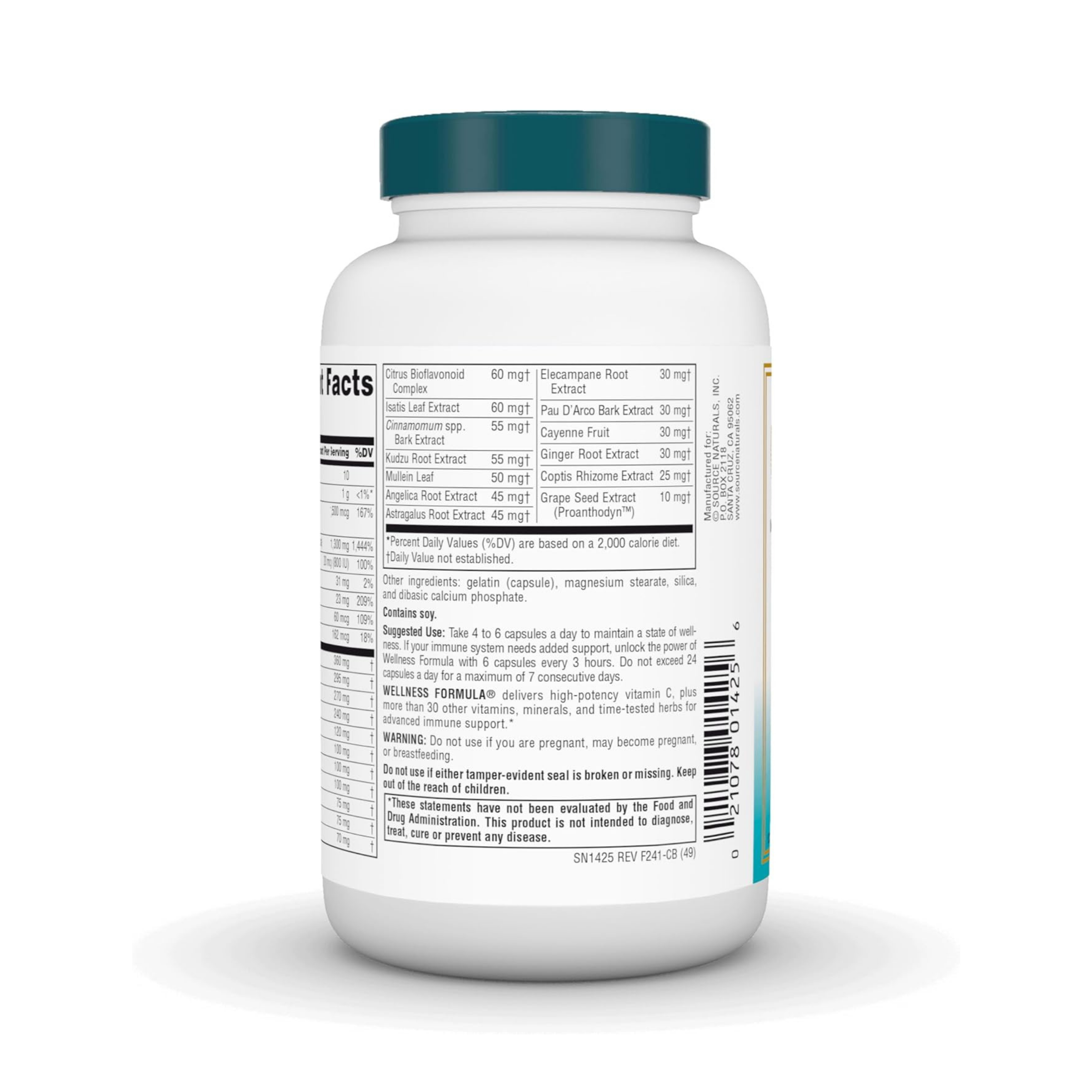 Source Naturals, Wellness Formula, 120 Capsules