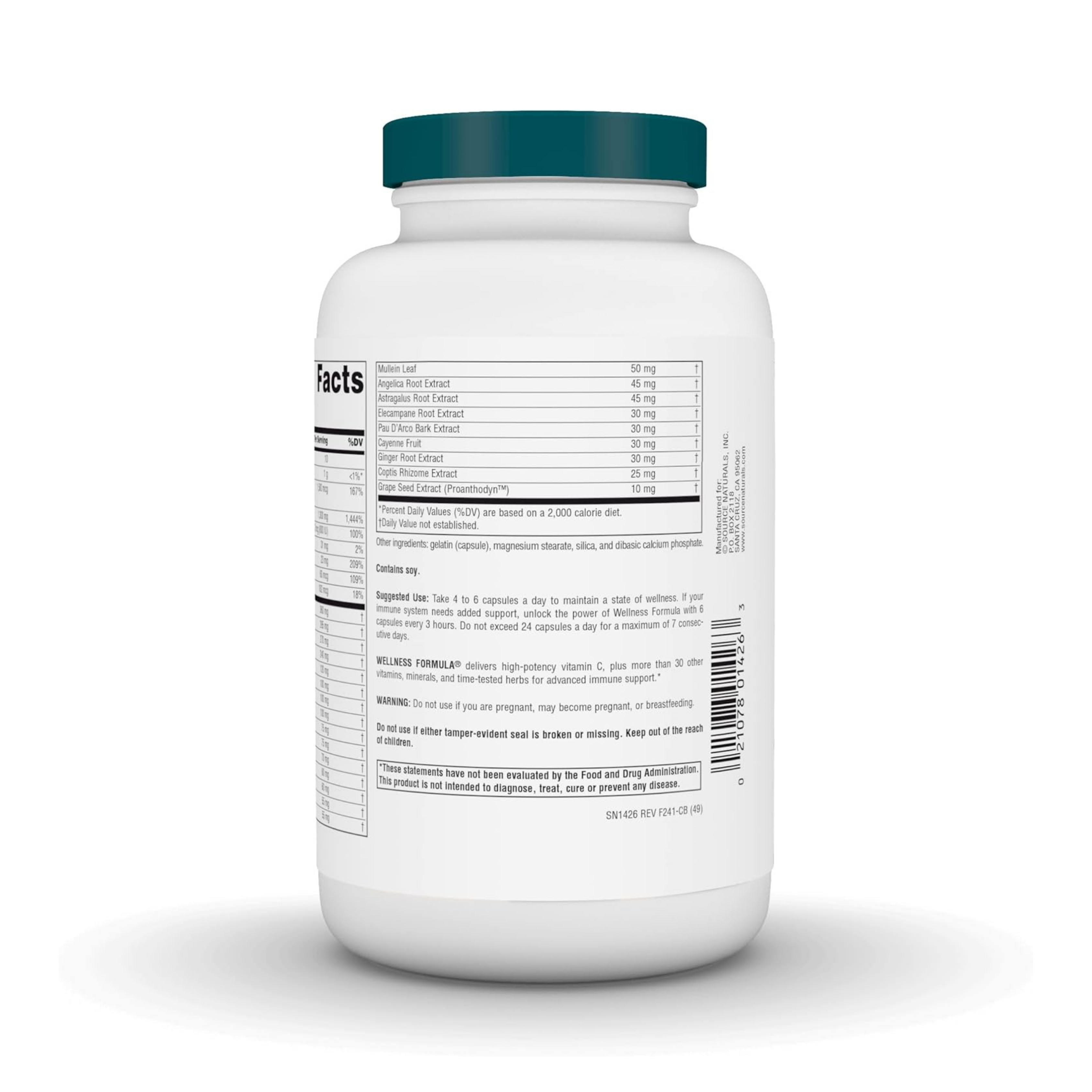 Source Naturals, Wellness Formula, 240 Capsules