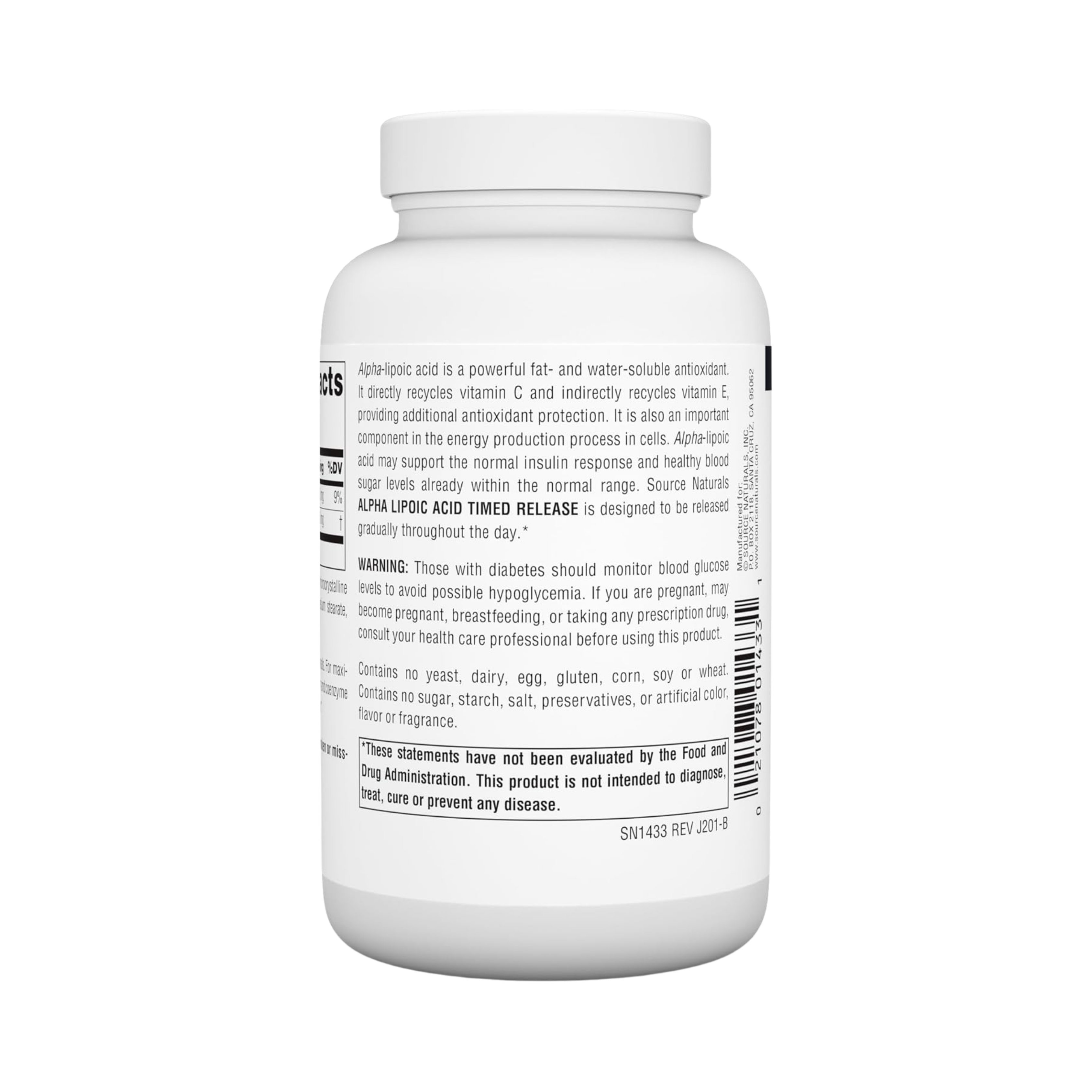 Source Naturals, Alpha Lipoic Acid, 300 Mg, 120 Time Release Tablets