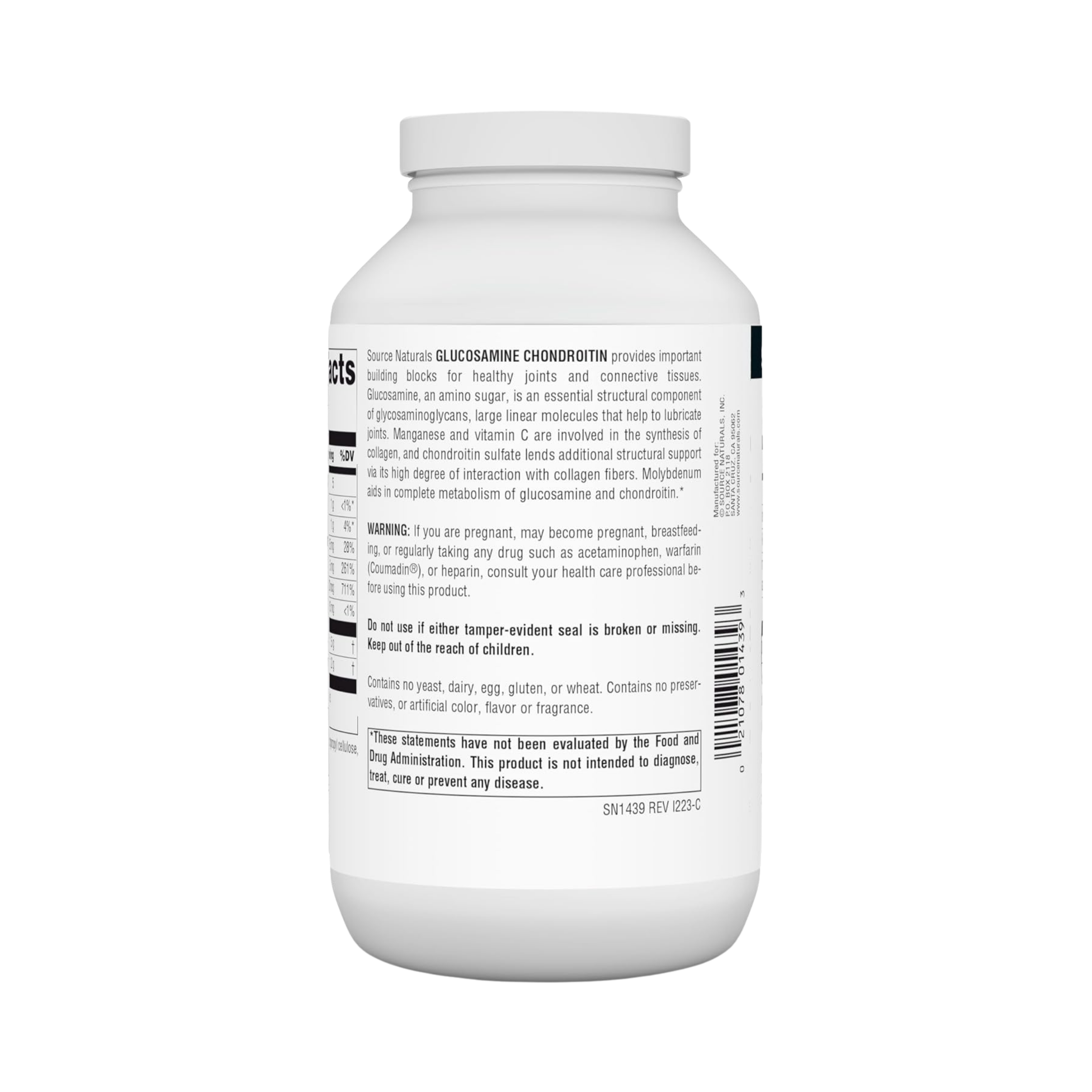 Source Naturals, Glucosamine Chondroitin, Extra Strength, 240 Tablets