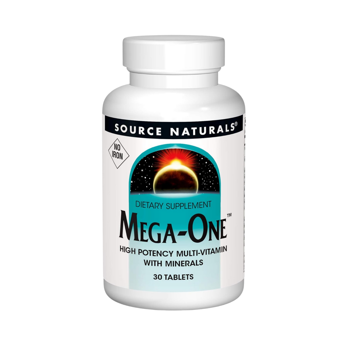 Source Naturals, Mega-One Multiple, No Iron, 30 Tablets
