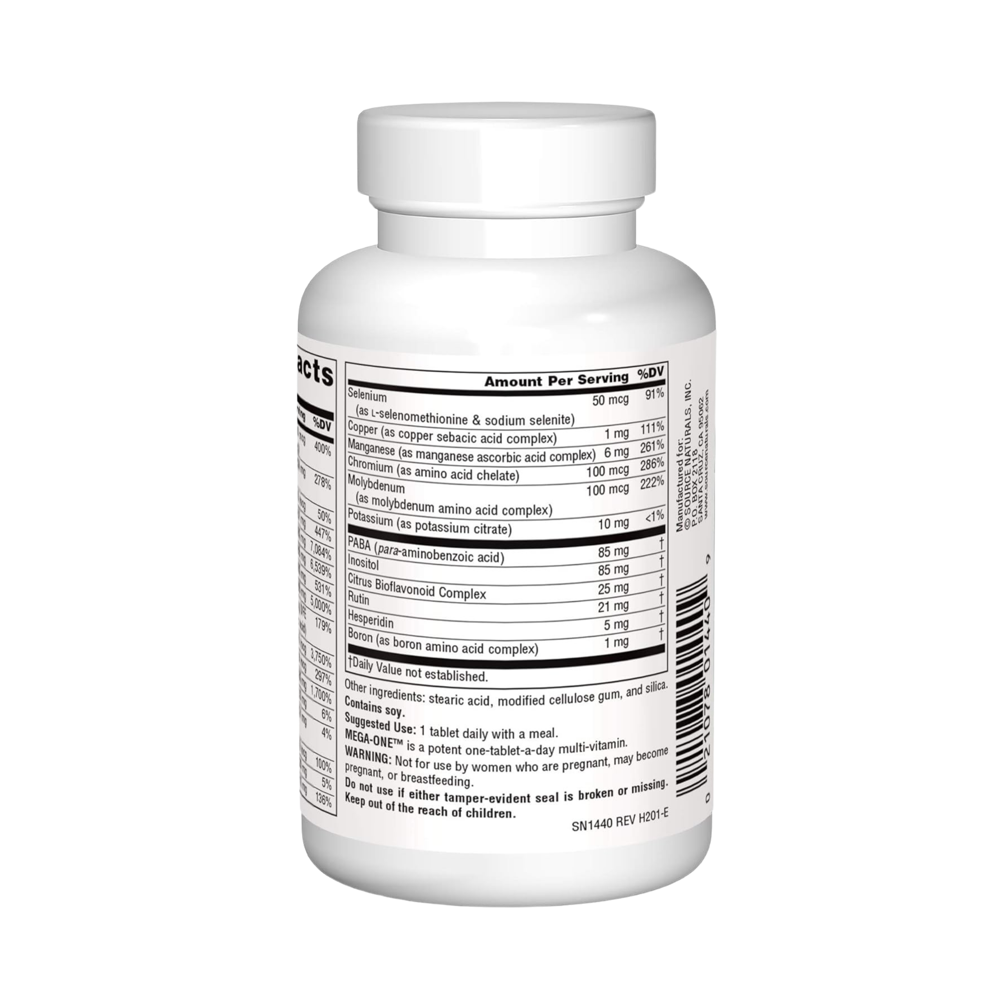 Source Naturals, Mega-One Multiple, No Iron, 30 Tablets