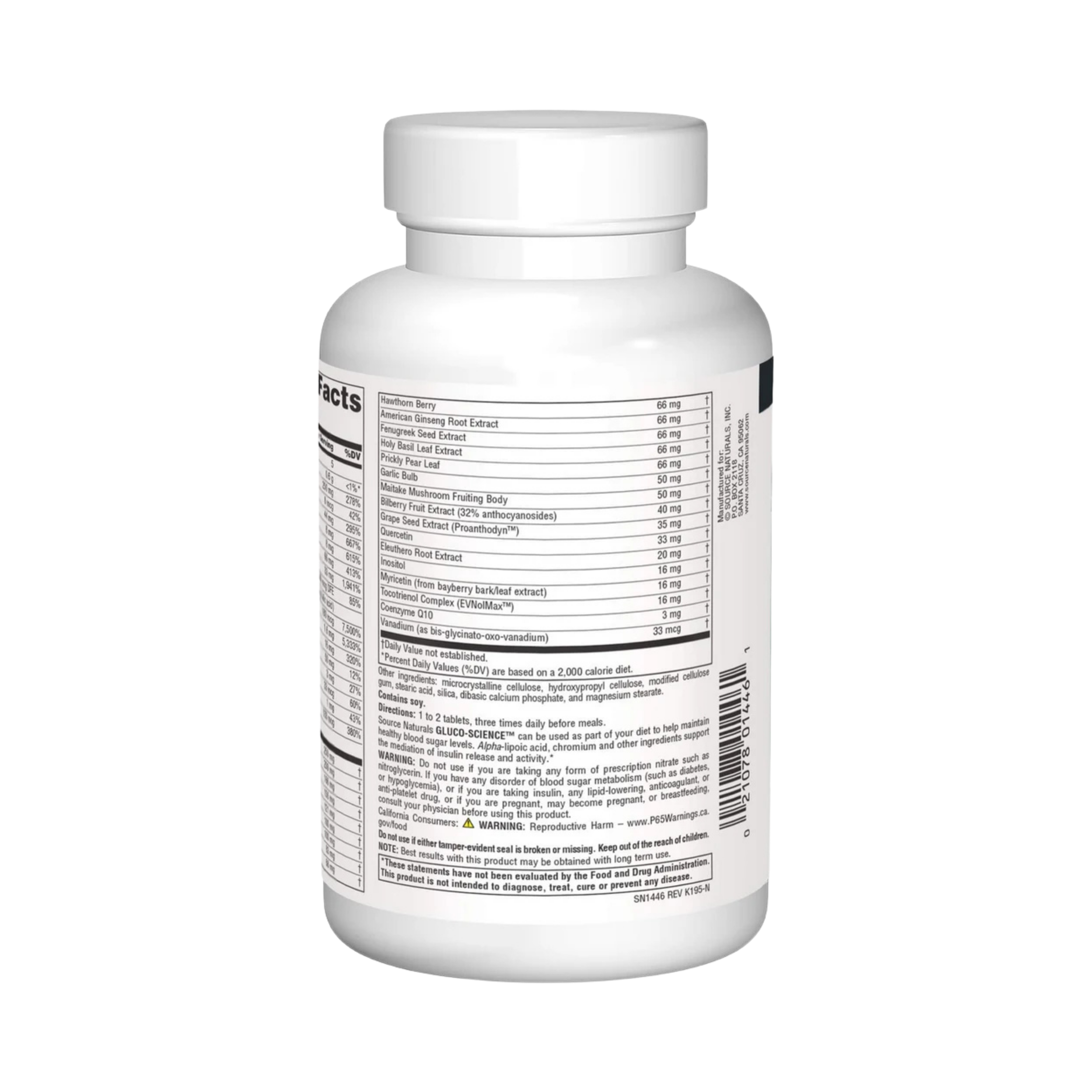 Source Naturals, Gluco-Science, 180 Tablets