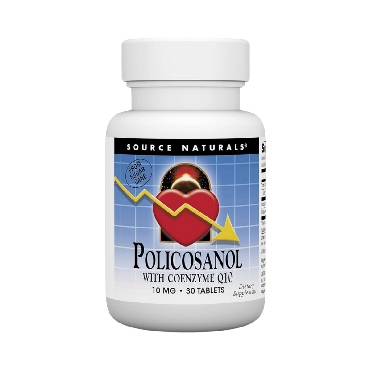 Source Naturals, Policosanol with Coenzyme Q10, 10 Mg, 30 Tablets