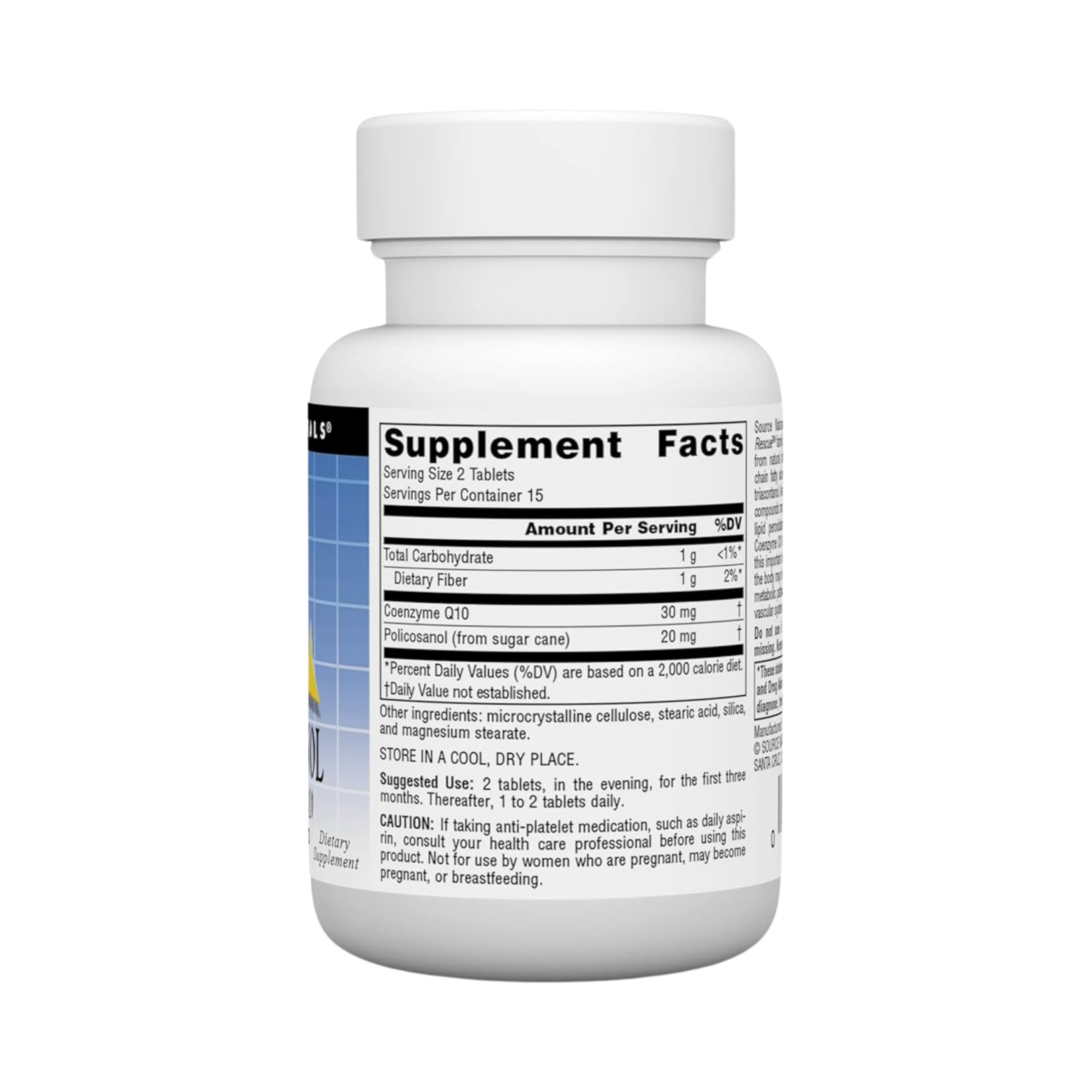 Source Naturals, Policosanol with Coenzyme Q10, 10 Mg, 30 Tablets