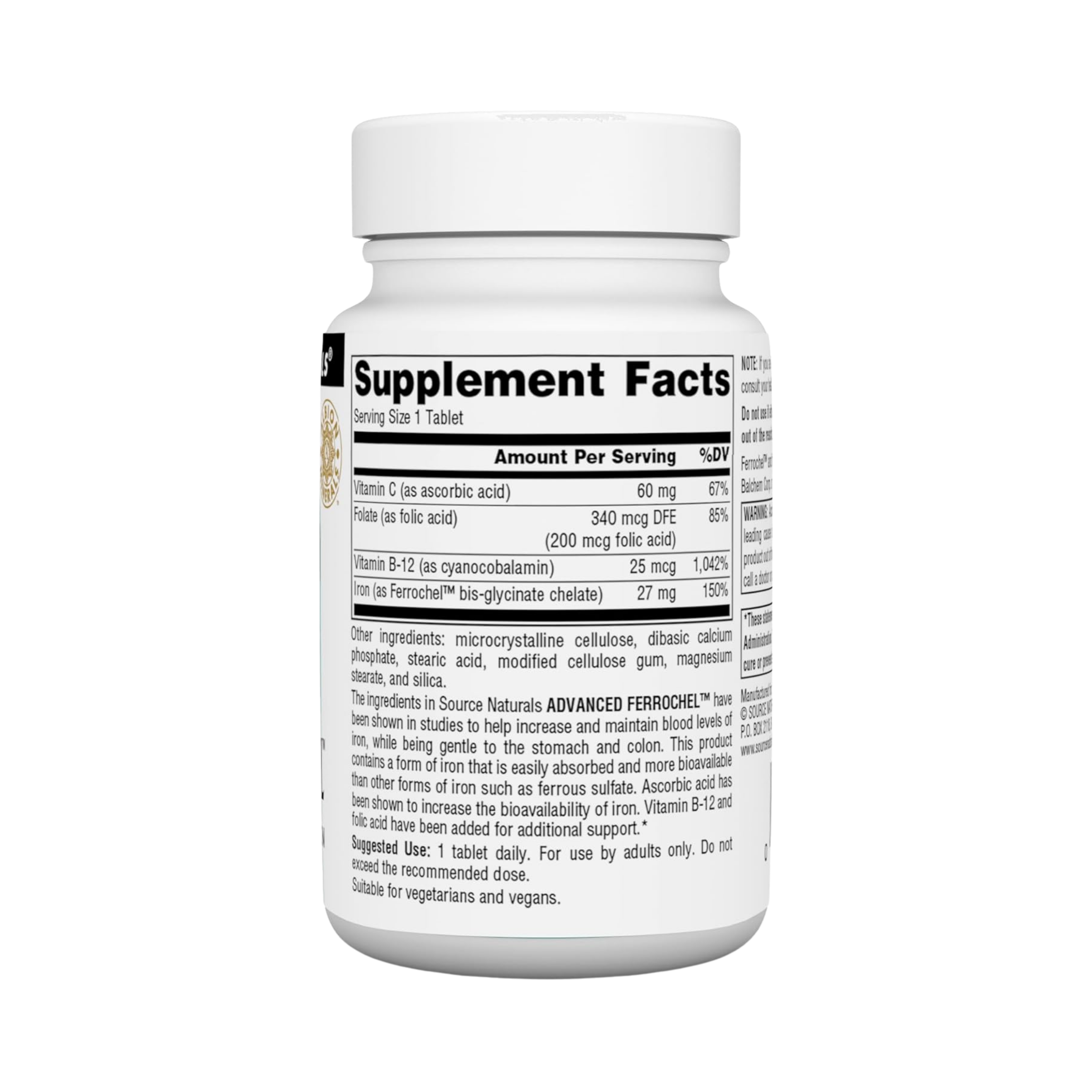 Source Naturals, Advanced Ferrochel, 90 Tablets