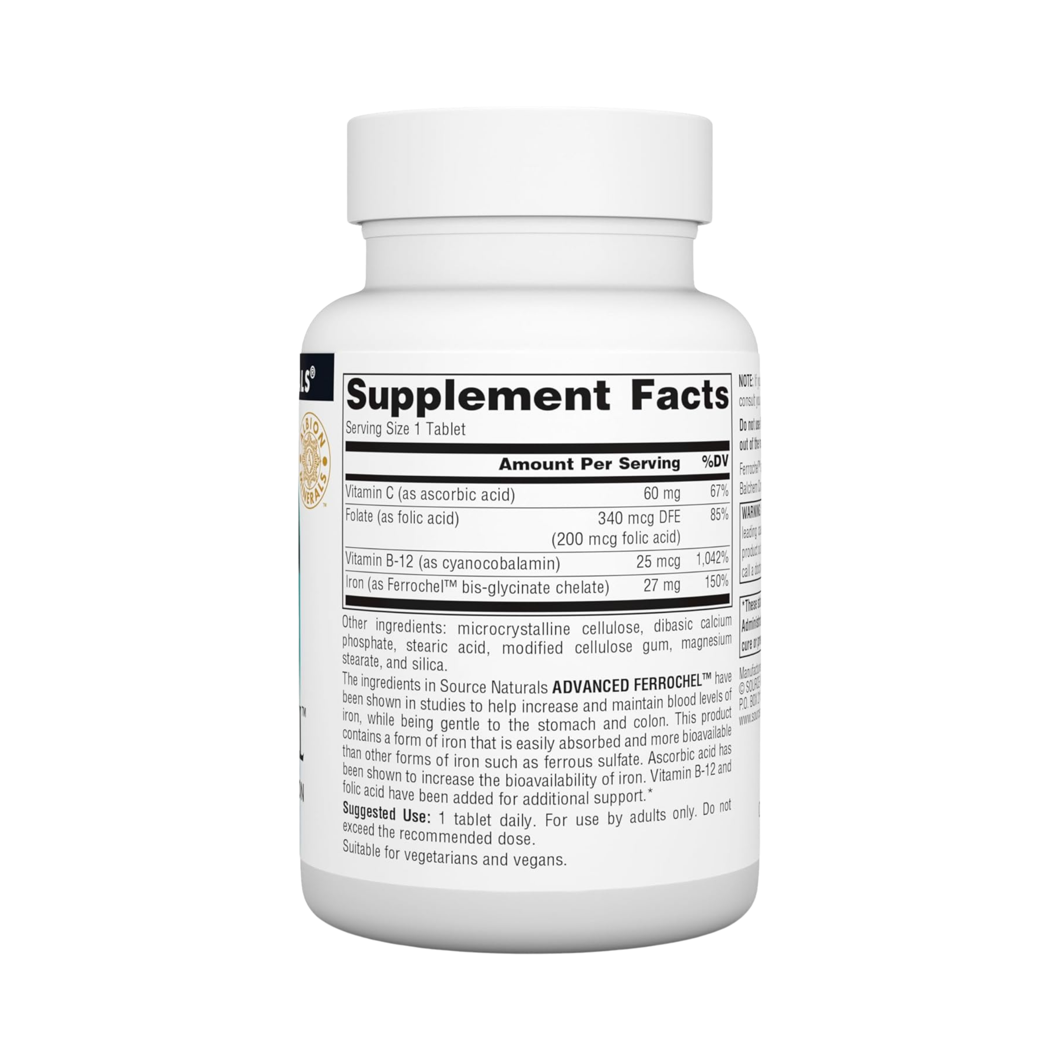 Source Naturals, Advanced Ferrochel, 180 Tablets