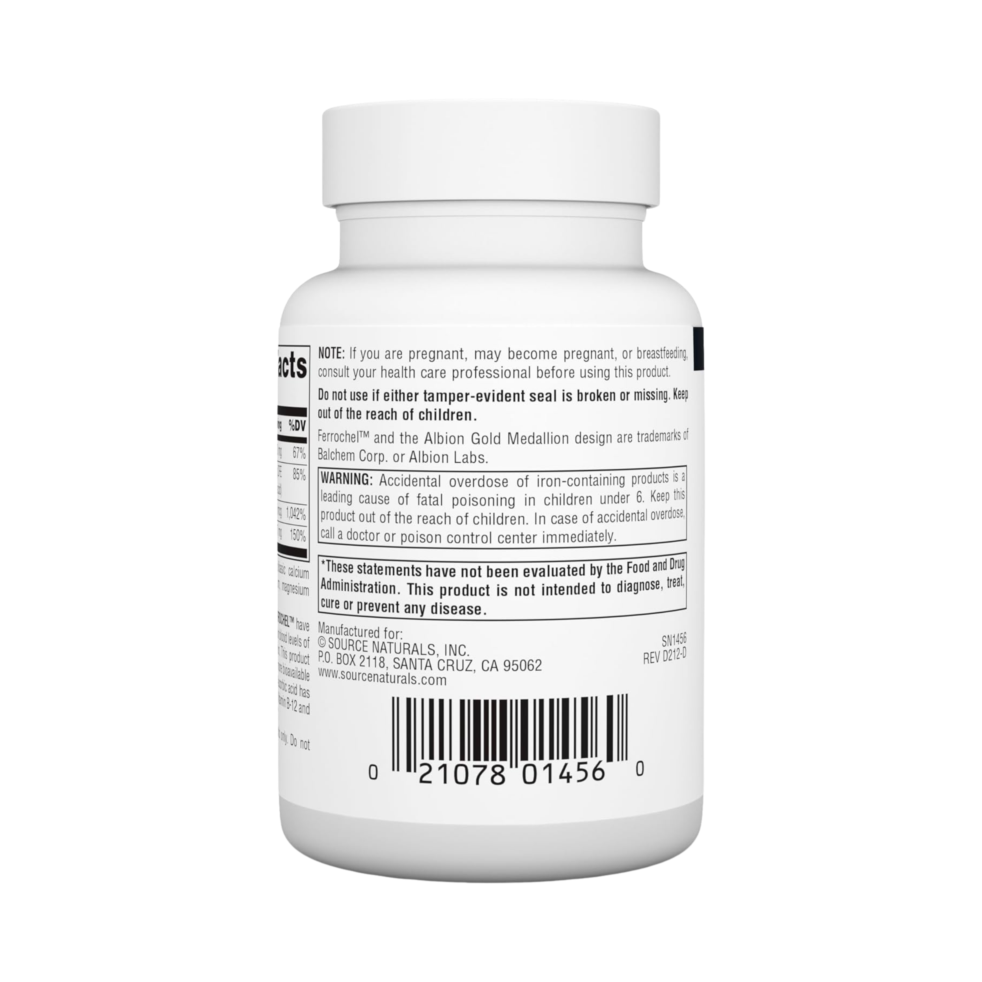 Source Naturals, Advanced Ferrochel, 180 Tablets
