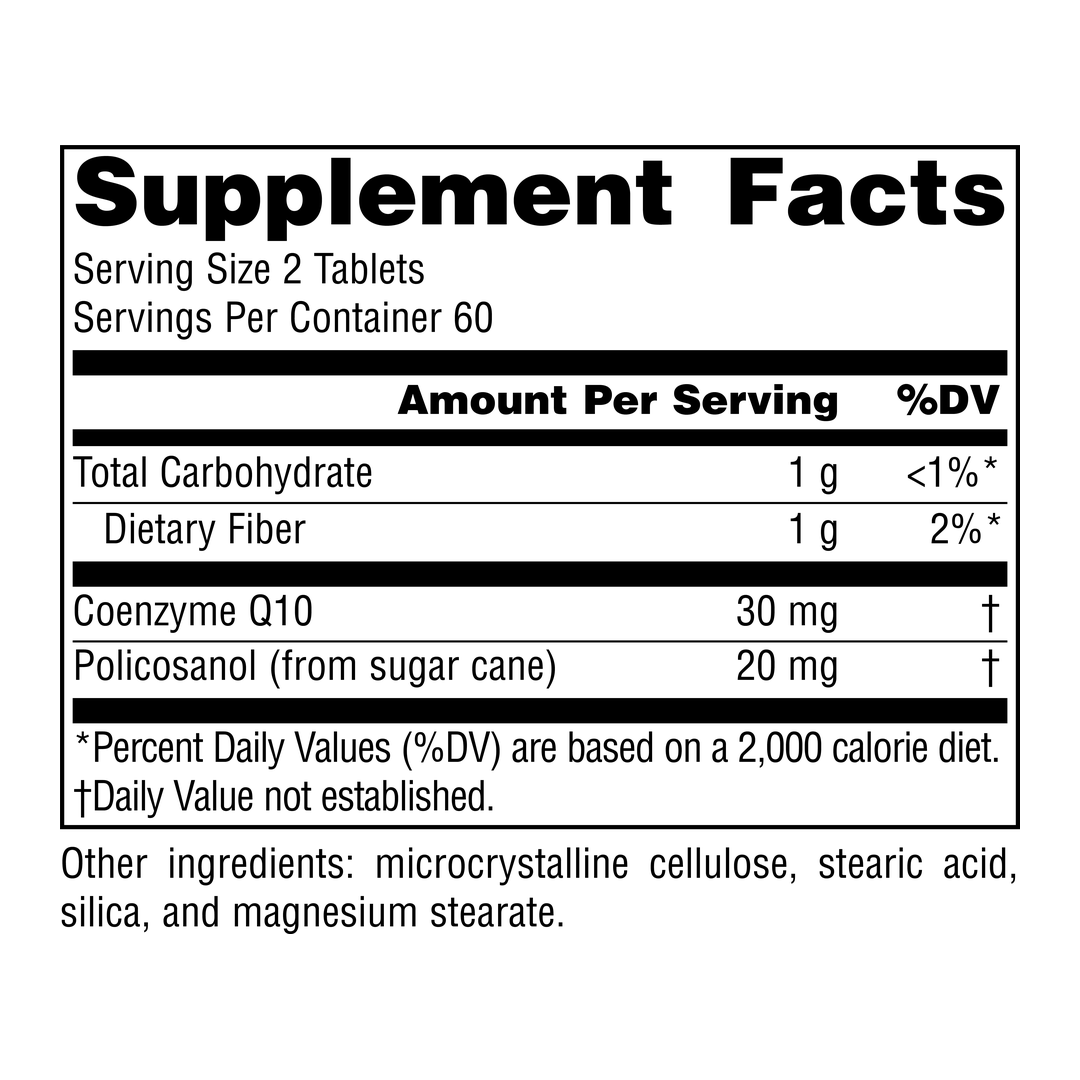 Source Naturals, Policosanol with Coenzyme Q10, 10 Mg, 120 Tablets